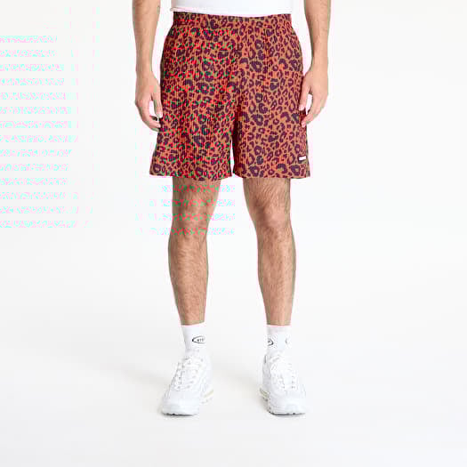 Szorty PLEASURES Leopard Active Shorts Red