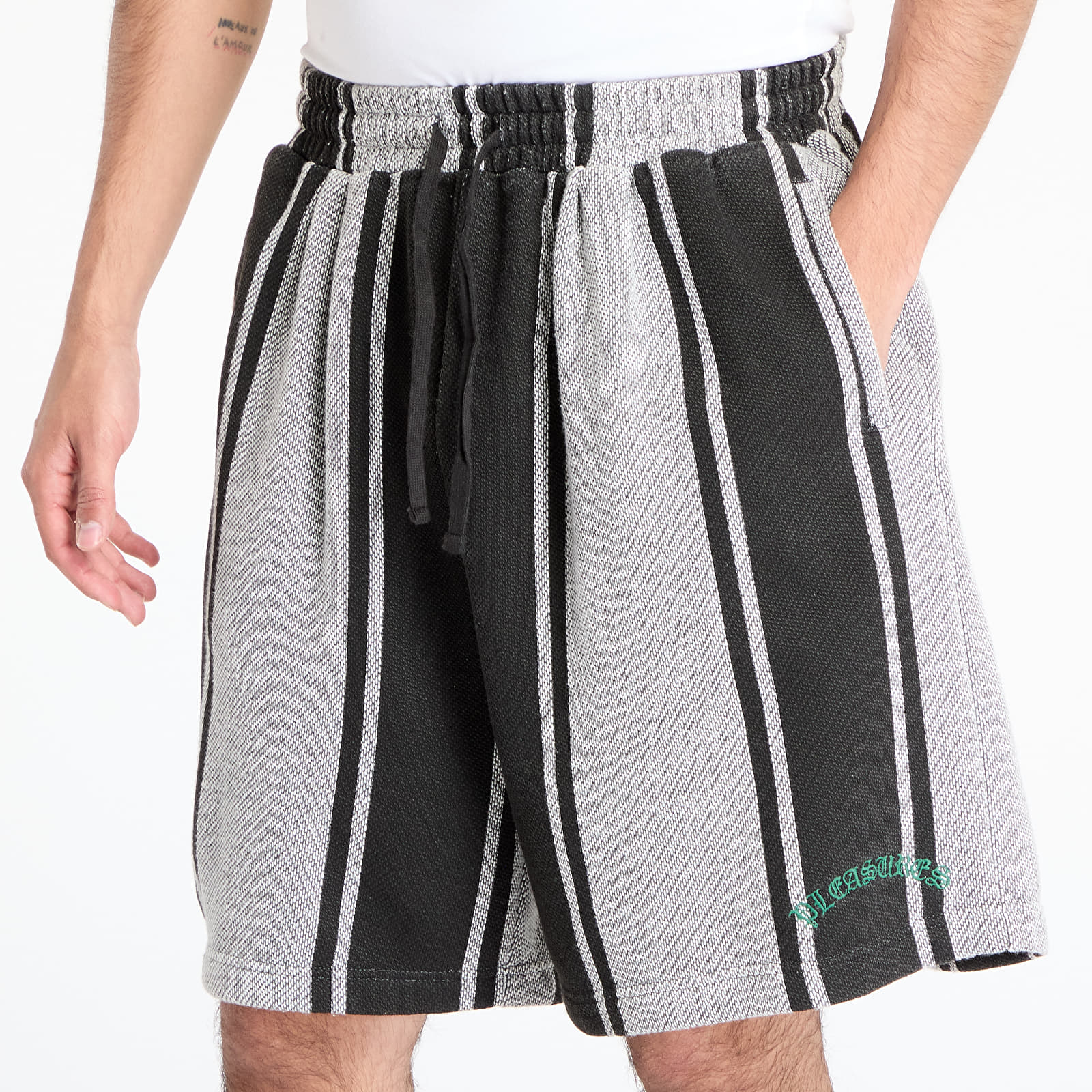 Muške kratke hlače PLEASURES Rug Wide Shorts Black
