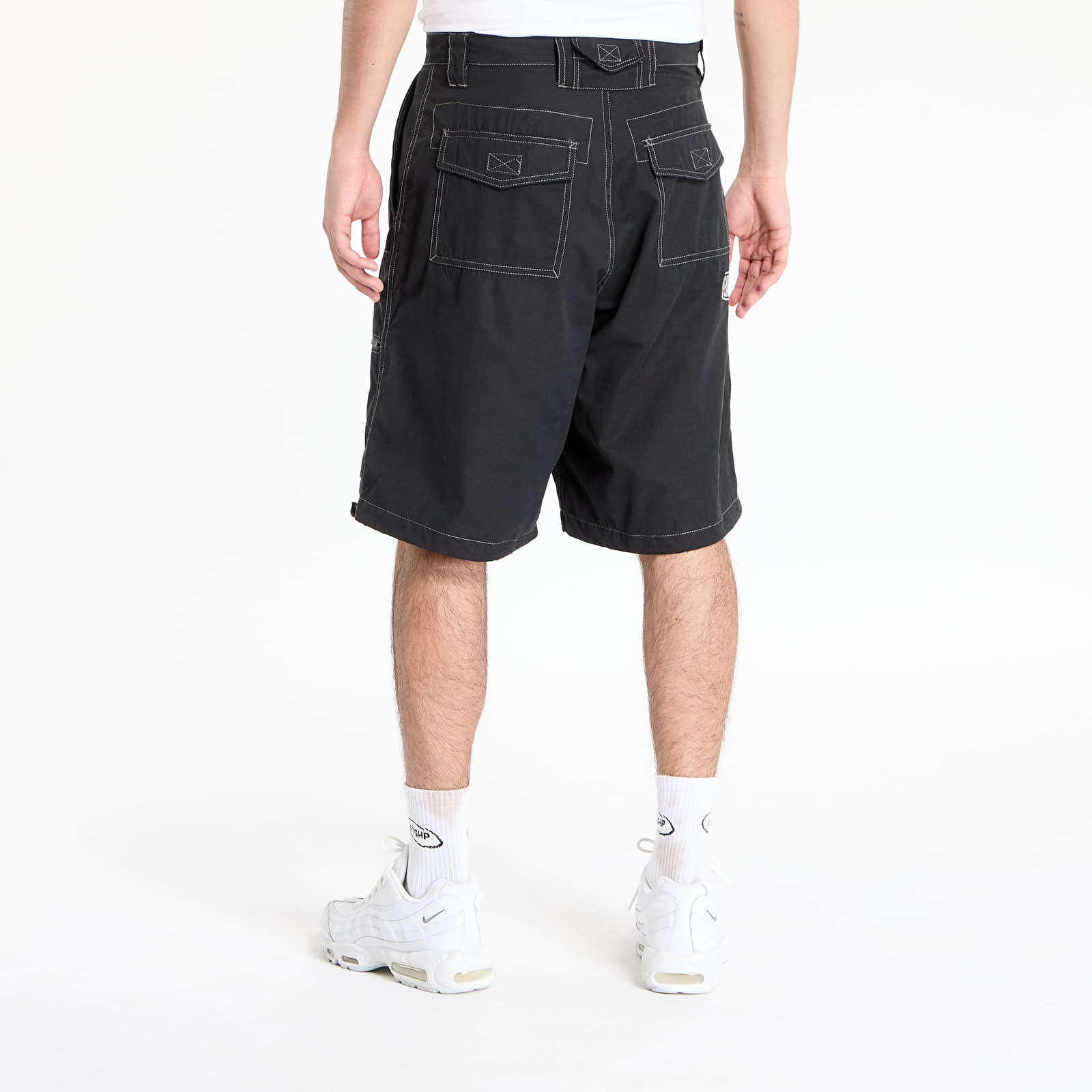 Pantalones cortos para hombre PLEASURES Raider Cargo Shorts Black