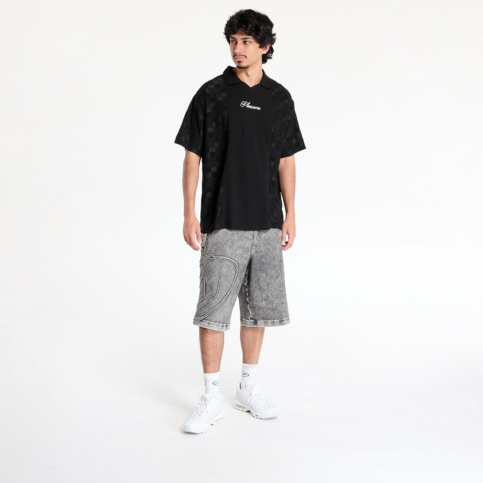 Vīriešu T-krekli PLEASURES Planets Polo Black