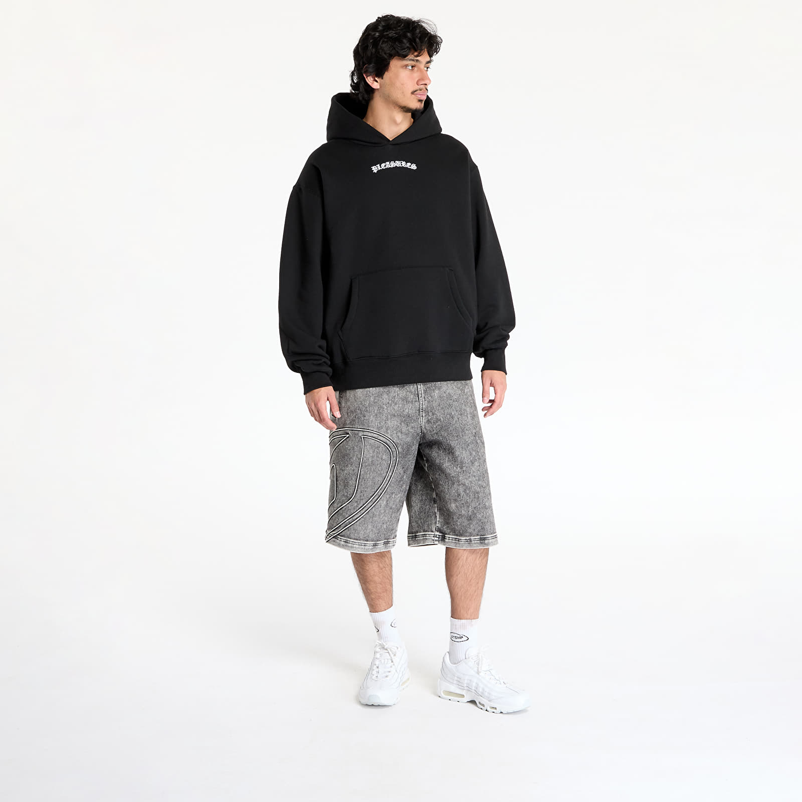Heren sweatshirts PLEASURES Neural Hoodie Black