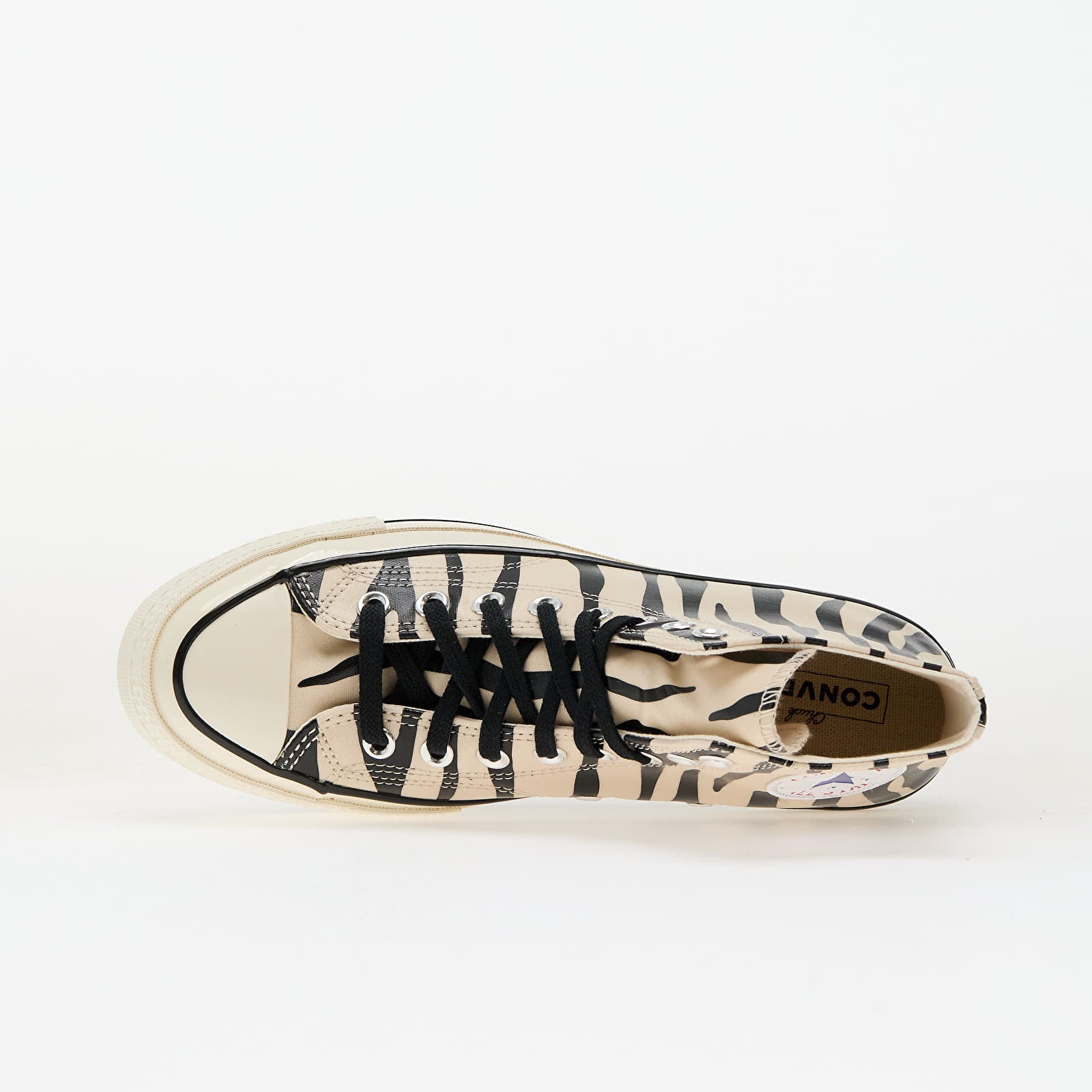 Scarpe uomo Converse Glow-In-The-Dark Zebra Print Light Dune/ Black/ Egret