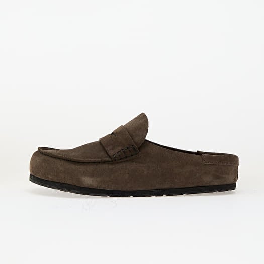 Birkenstock Naples Wrapped Suede Leather Concrete Gray