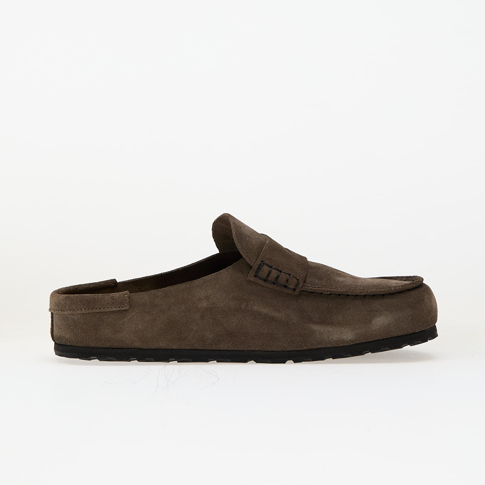 Men's sneakers and shoes Birkenstock Naples Wrapped Suede Leather Concrete Gray