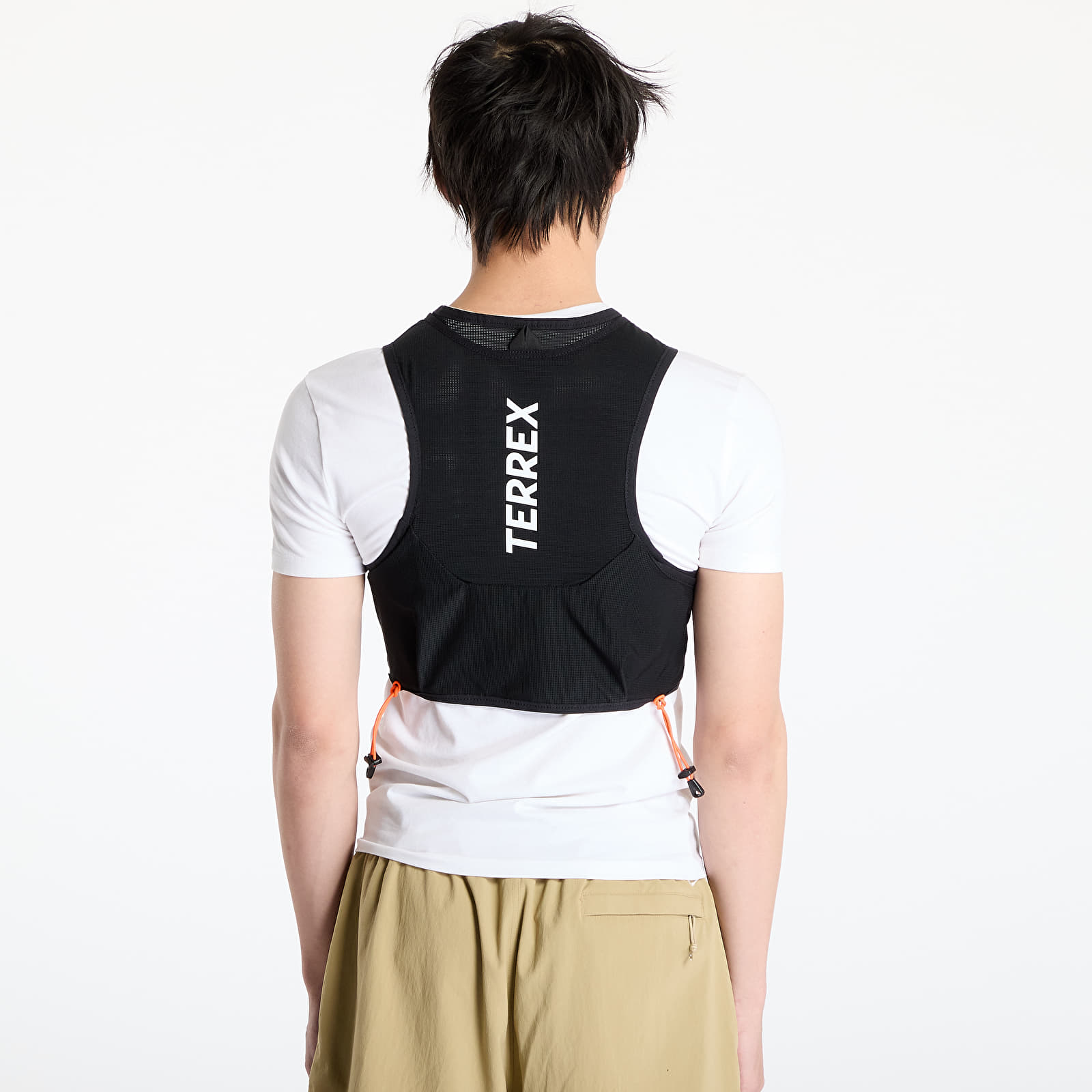 Men's vests adidas Terrex Techrocktrail Running  Vest 5 L UNISEX Black/ White/ Impact Orange