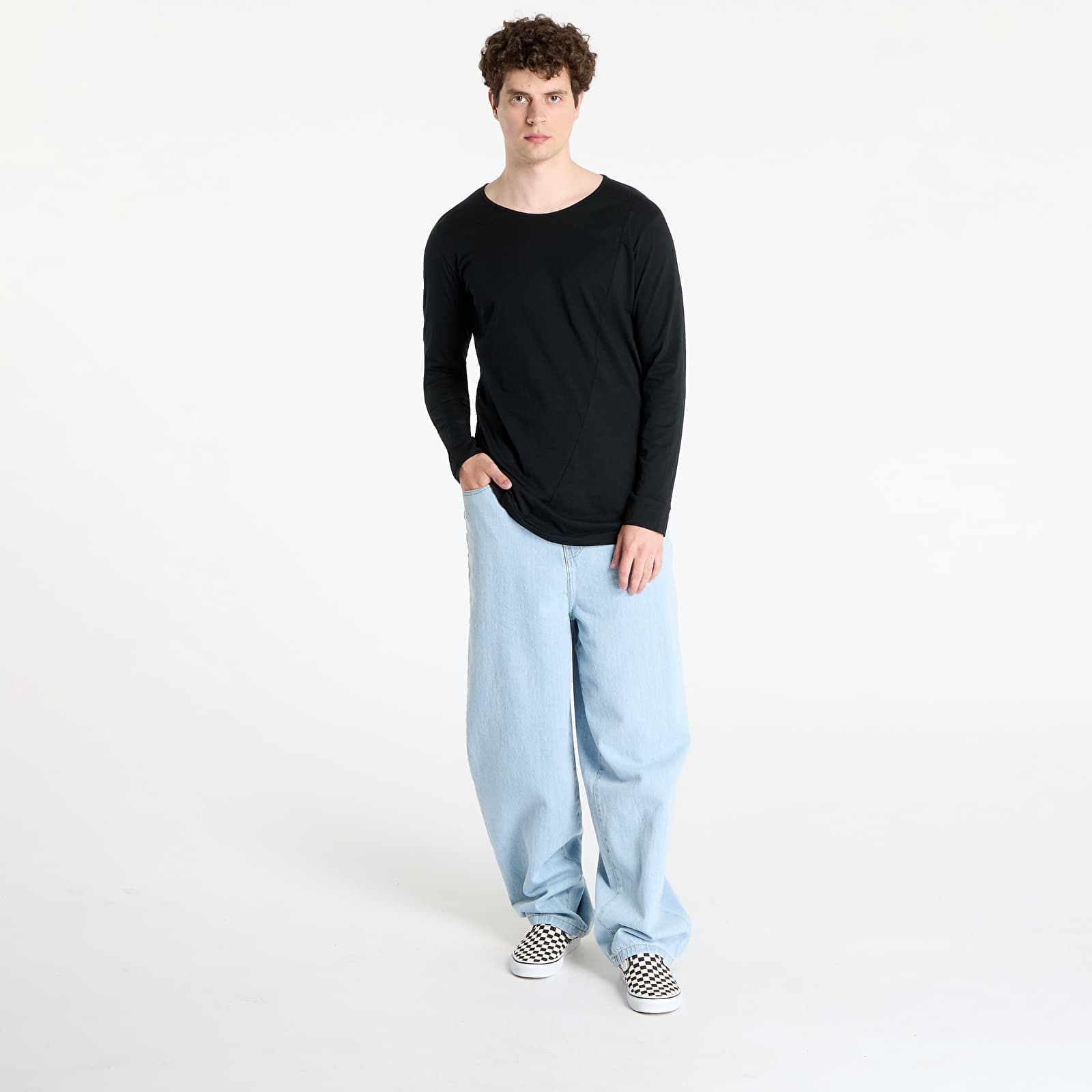 T-shirts Urban Classics Long Shaped Fashion L/S Black