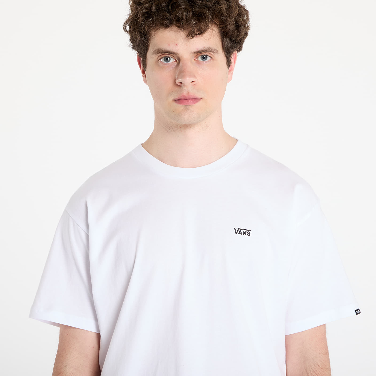 majice kratkih rukava Vans MN Left Chest Logo Tee White