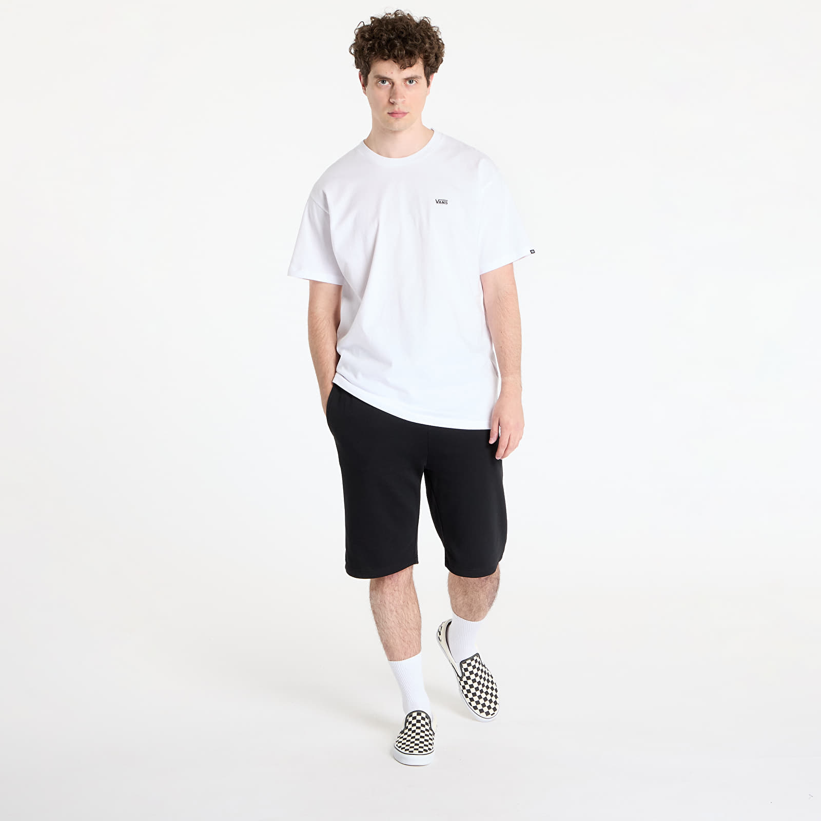 majice kratkih rukava Vans MN Left Chest Logo Tee White