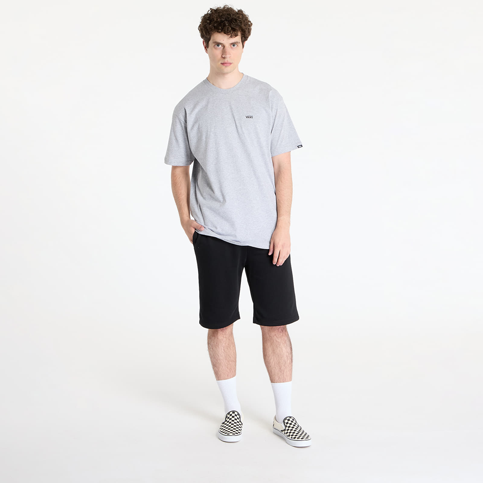 T-shirts Vans MN Left Chest Logo Tee Melange Grey