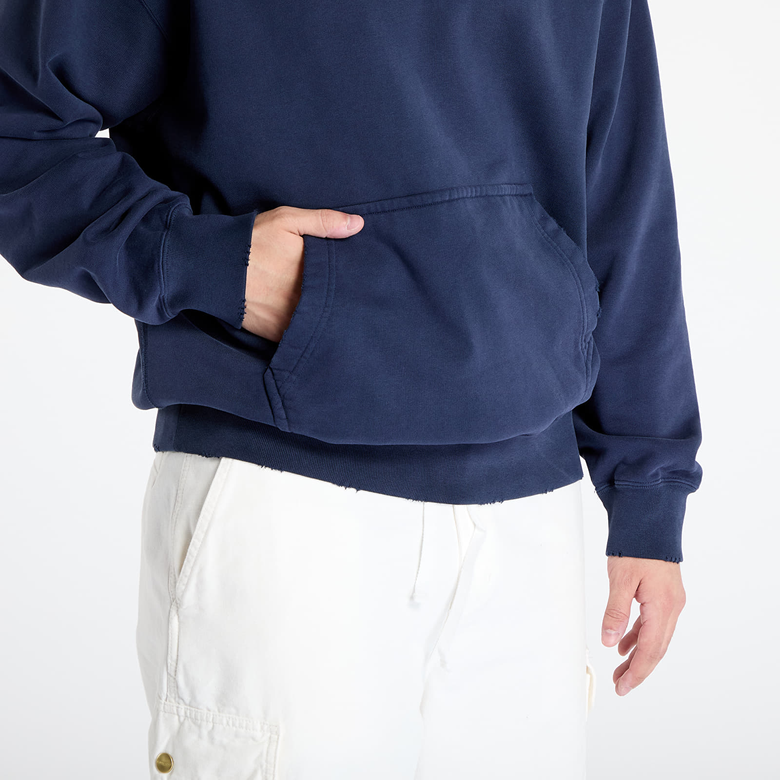 Sudaderas de hombre Nike Solo Swoosh Men's French Terry Pullover Hoodie Obsidian/ Obsidian