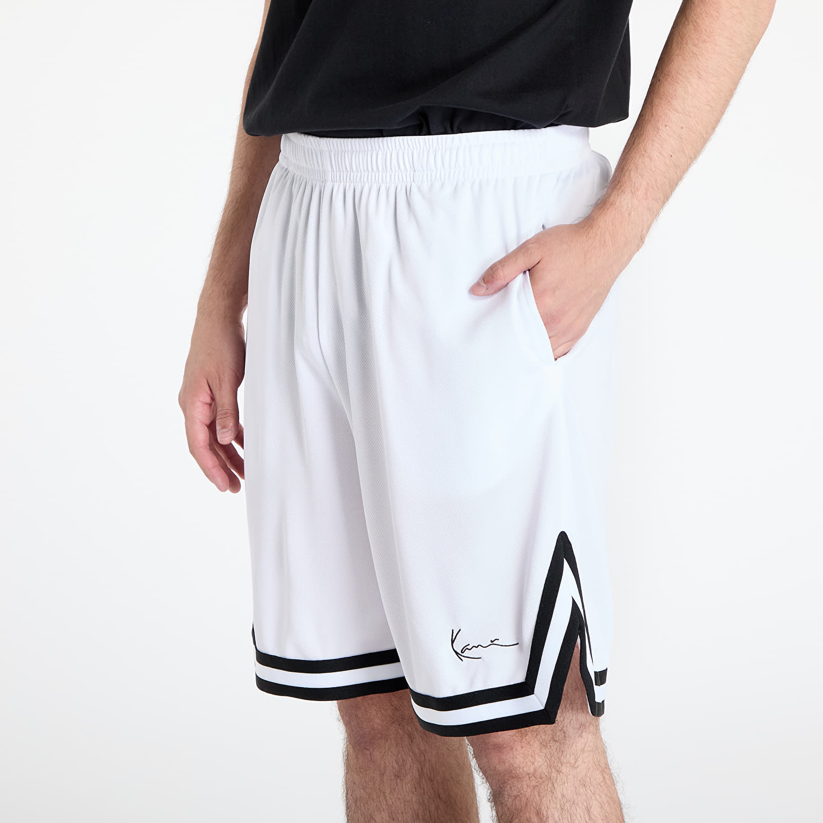Shortsid Karl Kani Signature Mesh Shorts White
