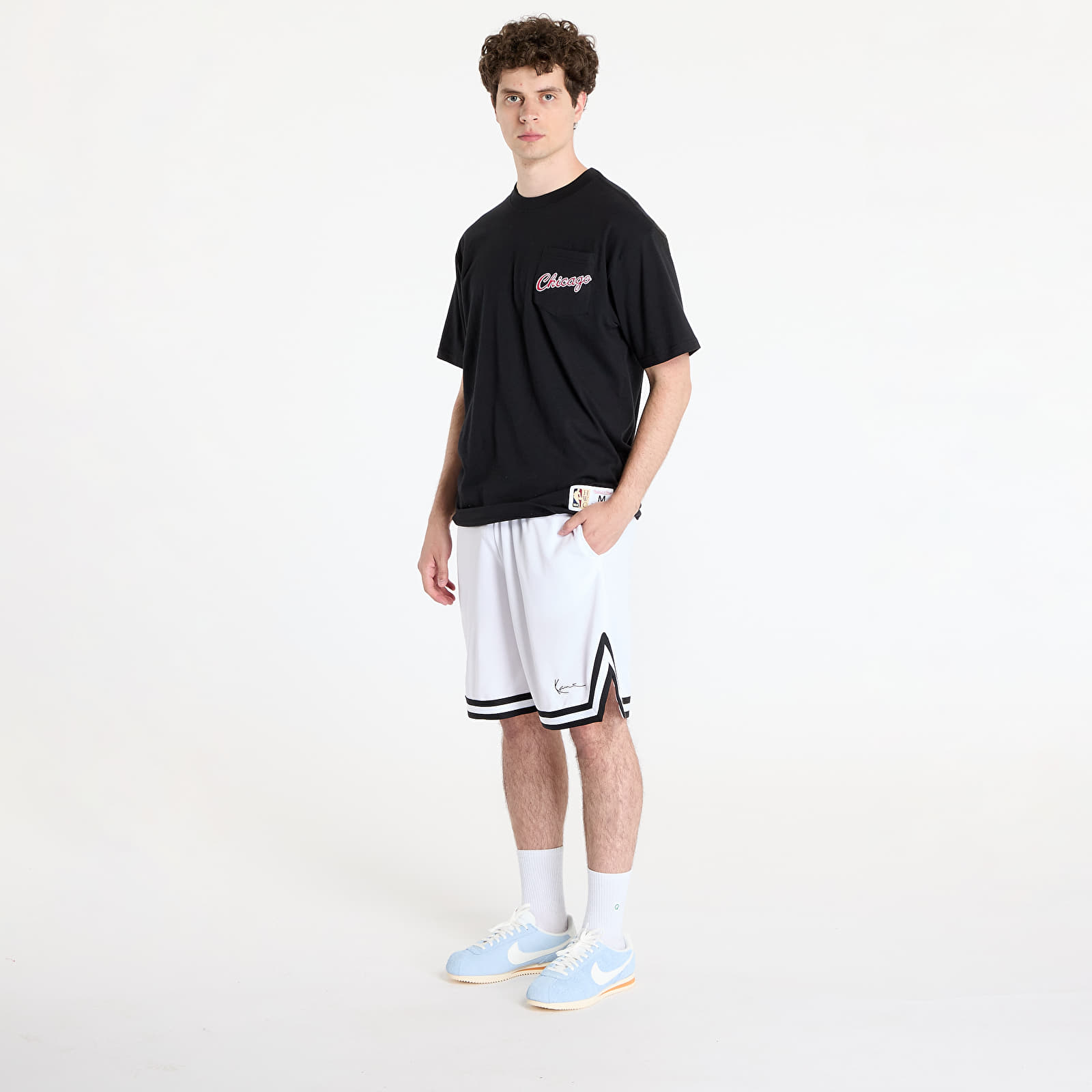Shortsid Karl Kani Signature Mesh Shorts White