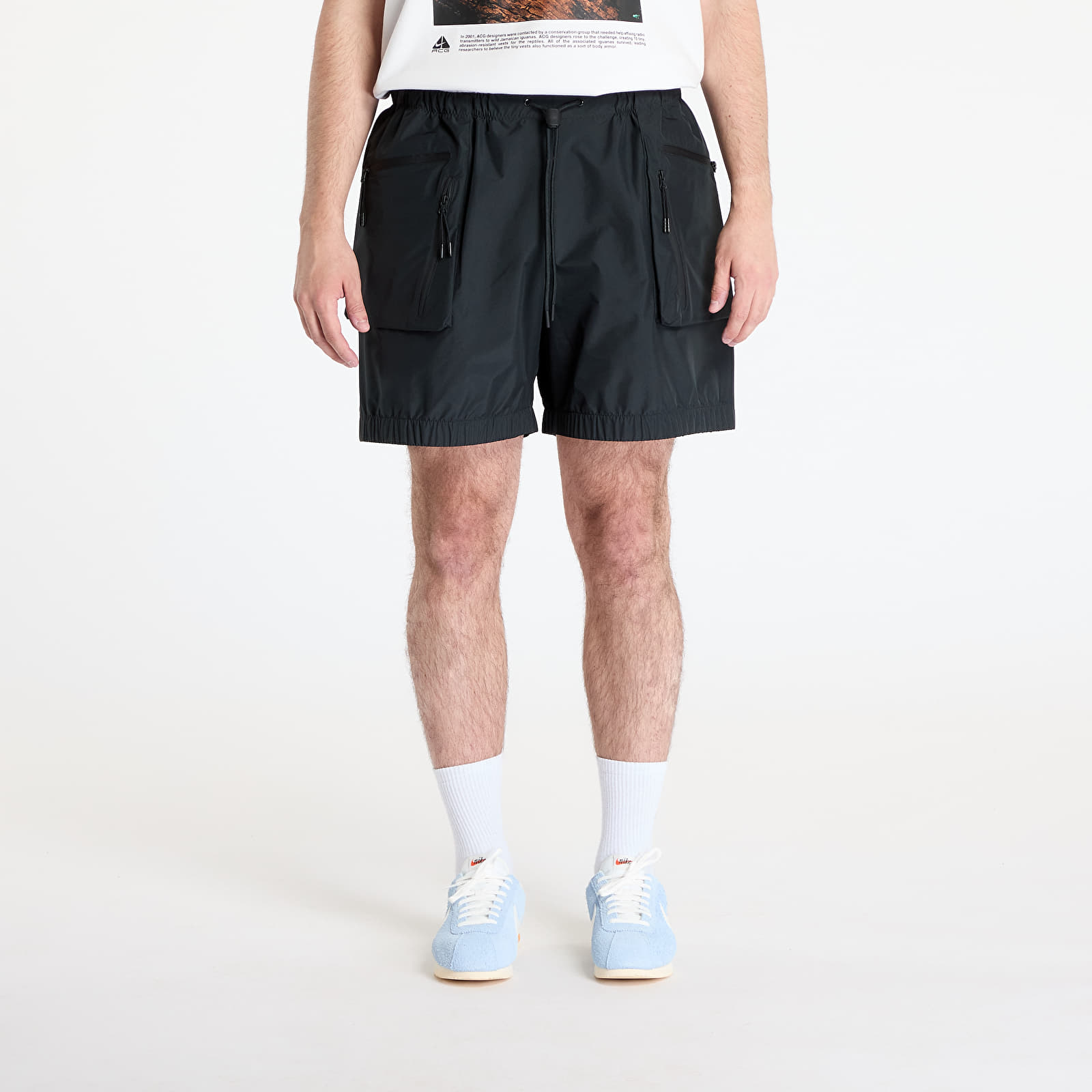 Meeste lühikesed püksid Nike Tech Men's Super Lightweight Shorts Black/ Black