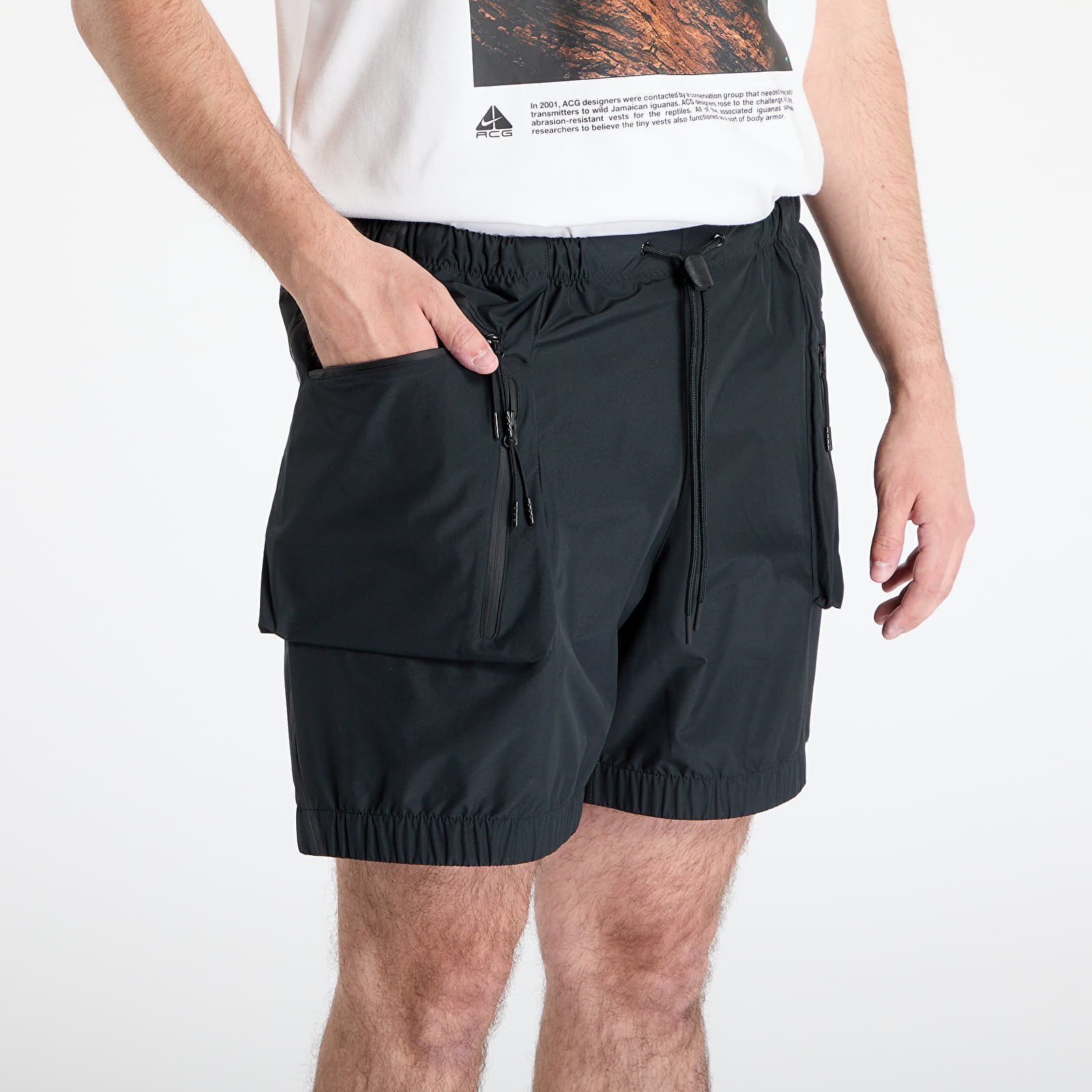 Meeste lühikesed püksid Nike Tech Men's Super Lightweight Shorts Black/ Black