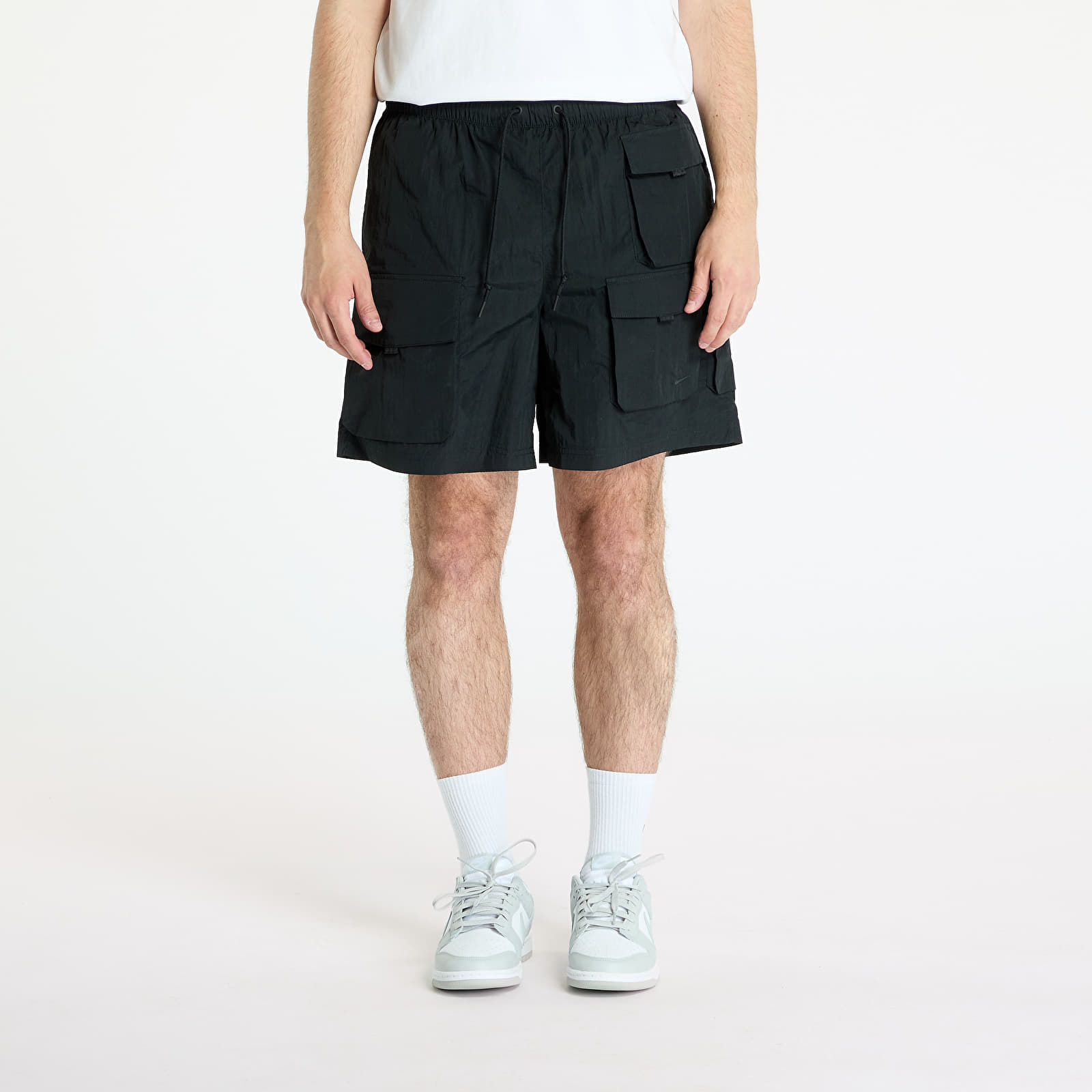 Shorts för män Nike Tech Men's Woven Cargo Shorts Black/ Black