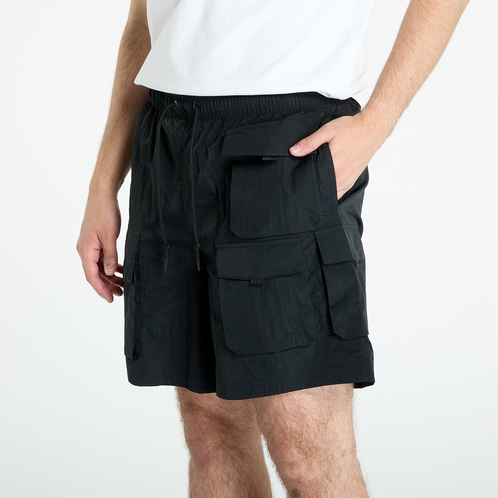 Shorts för män Nike Tech Men's Woven Cargo Shorts Black/ Black