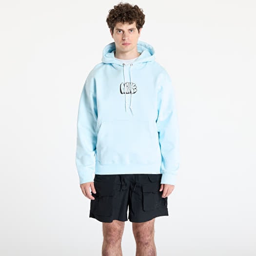 Verryttelypaita Nike Solo Swoosh Men's Fleece Hoodie Glacier Blue