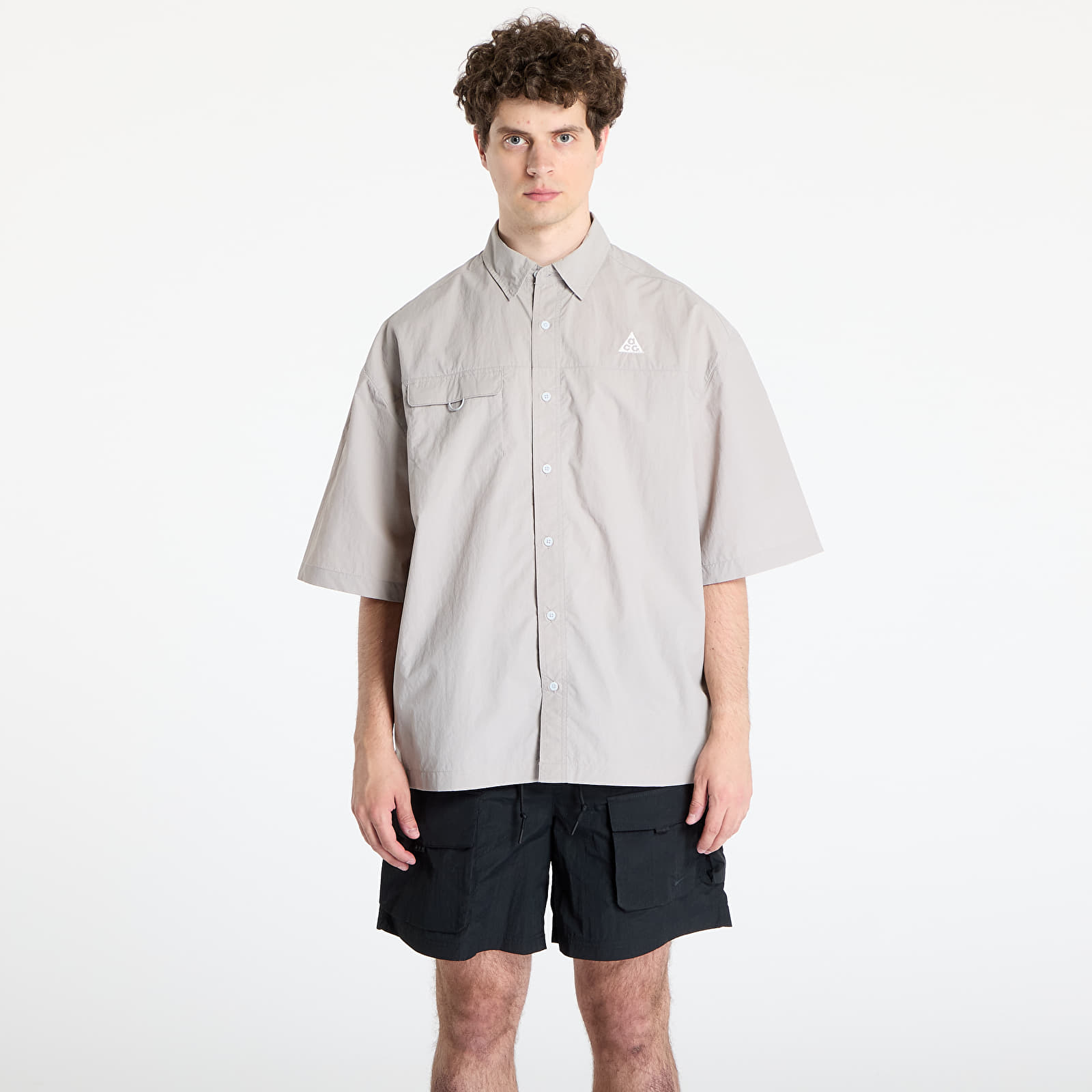 Camisas para hombre Nike ACG "Orb Weaver" UV Repel Short-Sleeve Shirt College Grey/ Football Grey/ Summit White