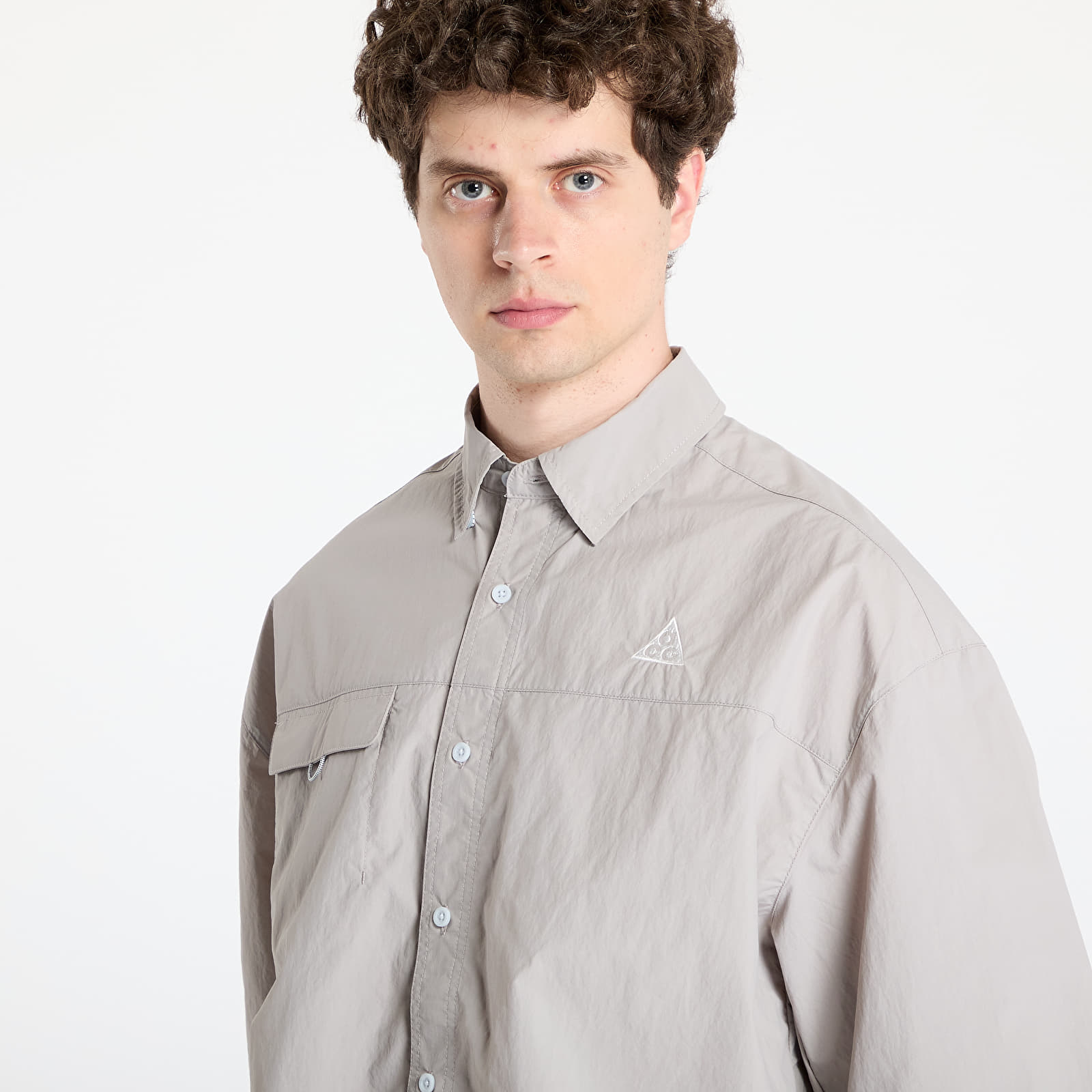 Camisas para hombre Nike ACG "Orb Weaver" UV Repel Short-Sleeve Shirt College Grey/ Football Grey/ Summit White