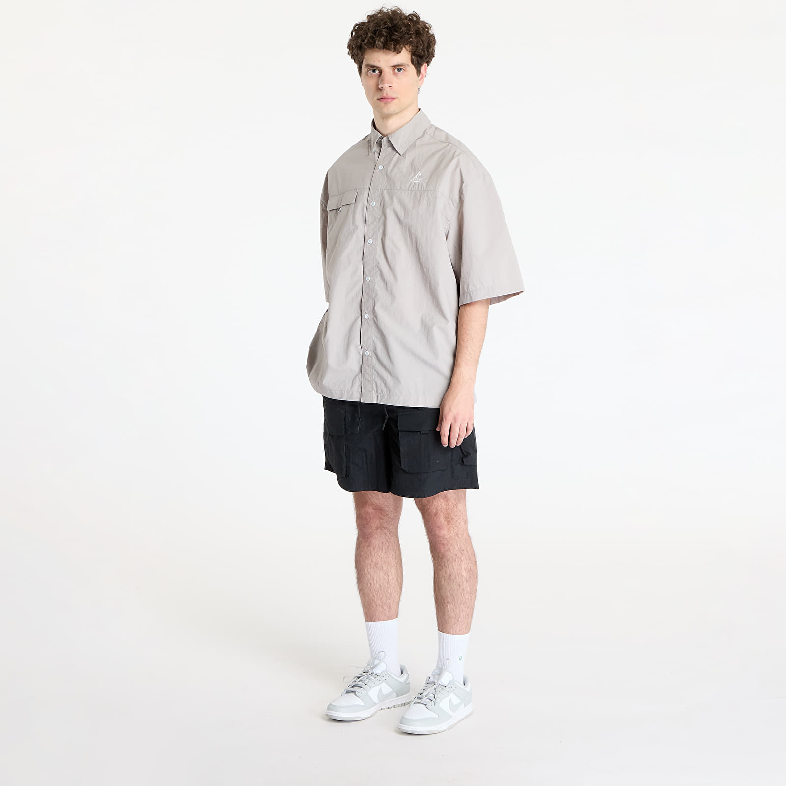 Camisas para hombre Nike ACG "Orb Weaver" UV Repel Short-Sleeve Shirt College Grey/ Football Grey/ Summit White