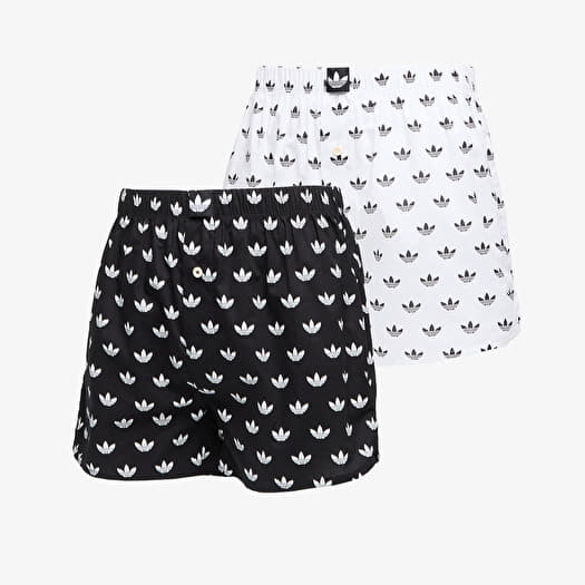 Trenky adidas Woven Boxer 2-Pack Black/ White