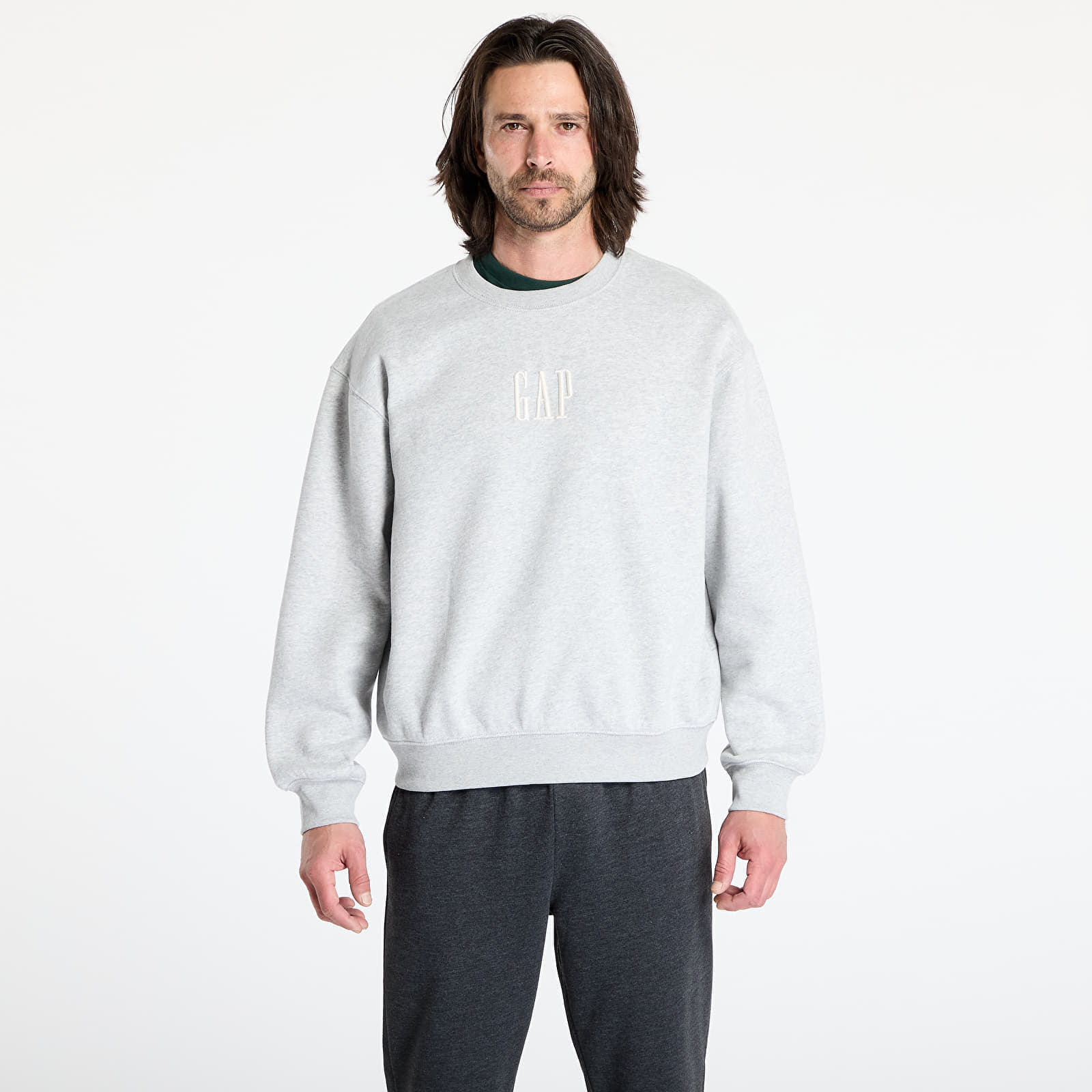 Hanorac GAP J - Corp Logo Crew Light Grey Heather S