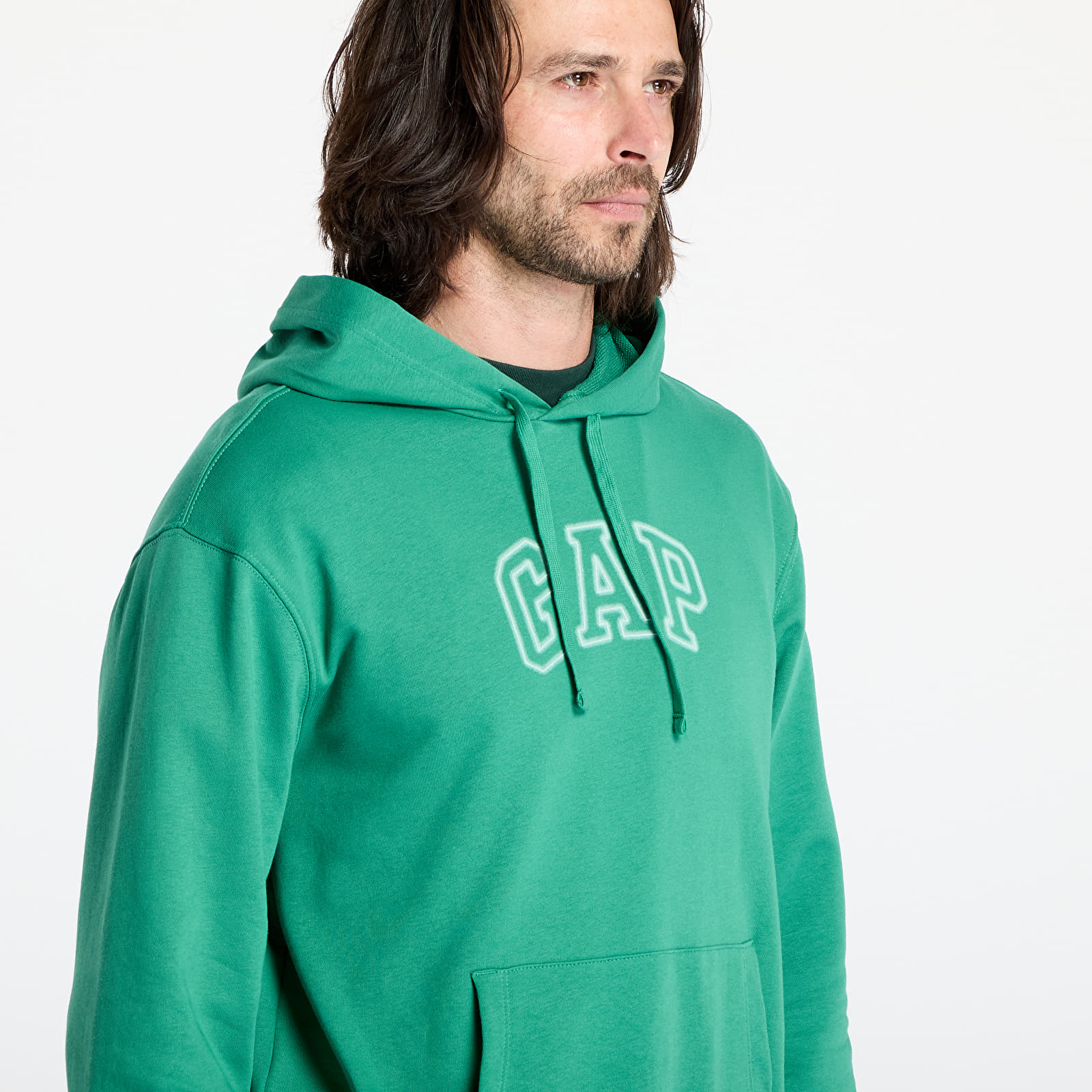 Damestruien GAP Logo Hoodie Green