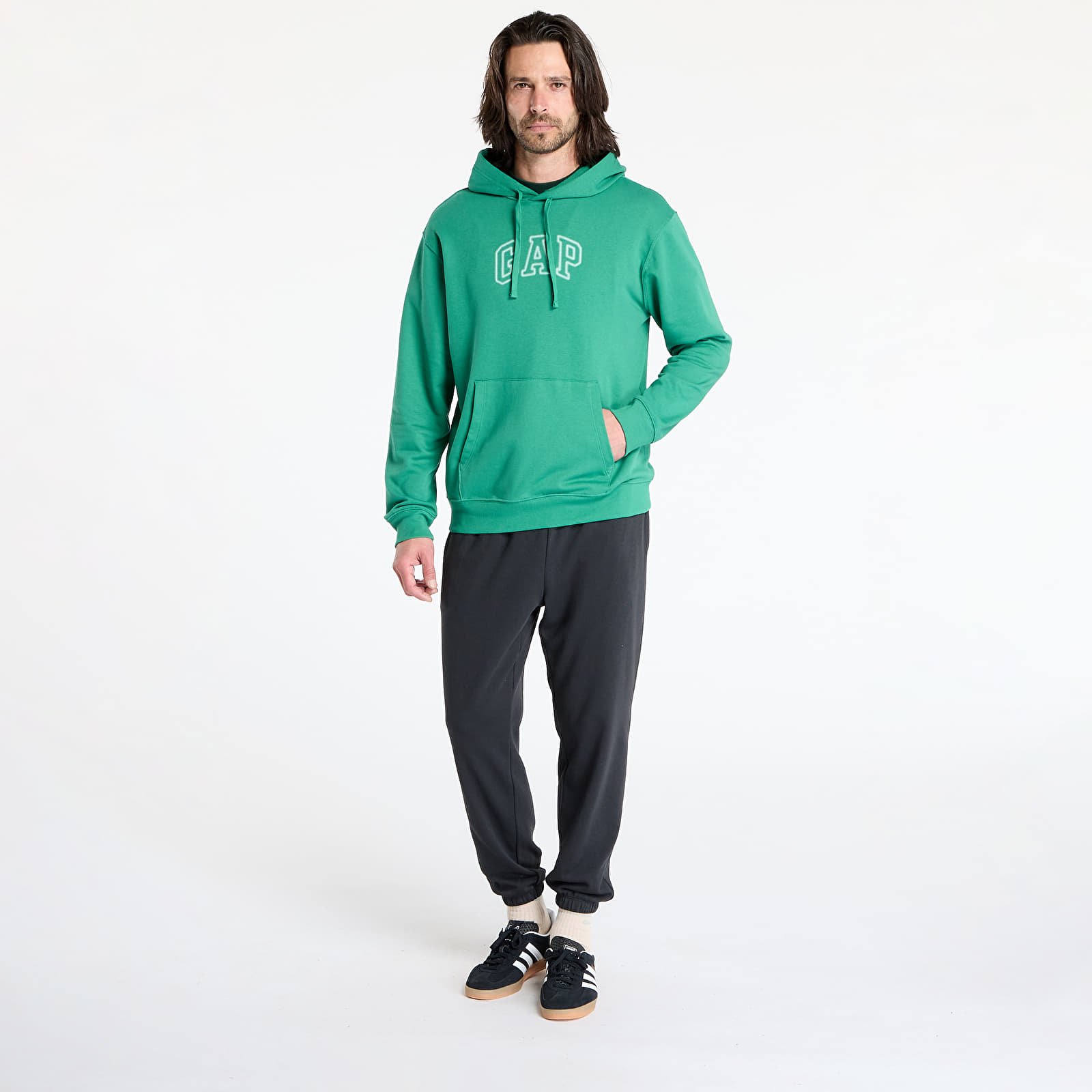 Damestruien GAP Logo Hoodie Green