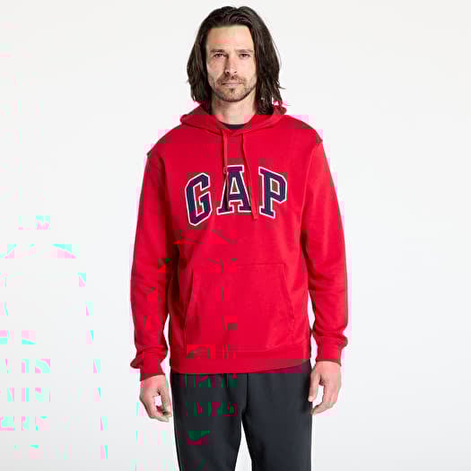 Mikina GAP Logo Hoodie Red