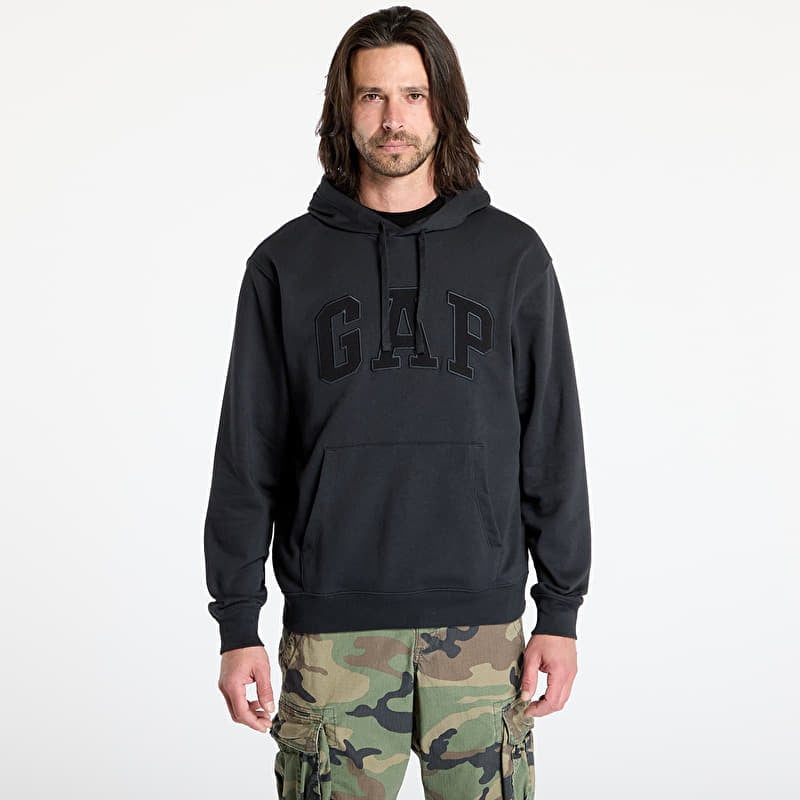 Sweatshirt GAP Logo Hoodie Black