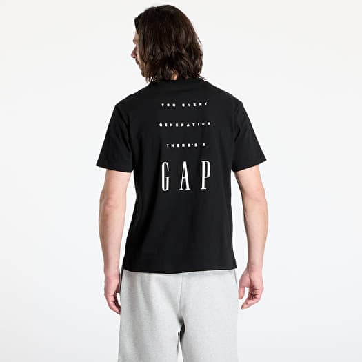 GAP Jpn 90S Logo Tee True Black | Queens