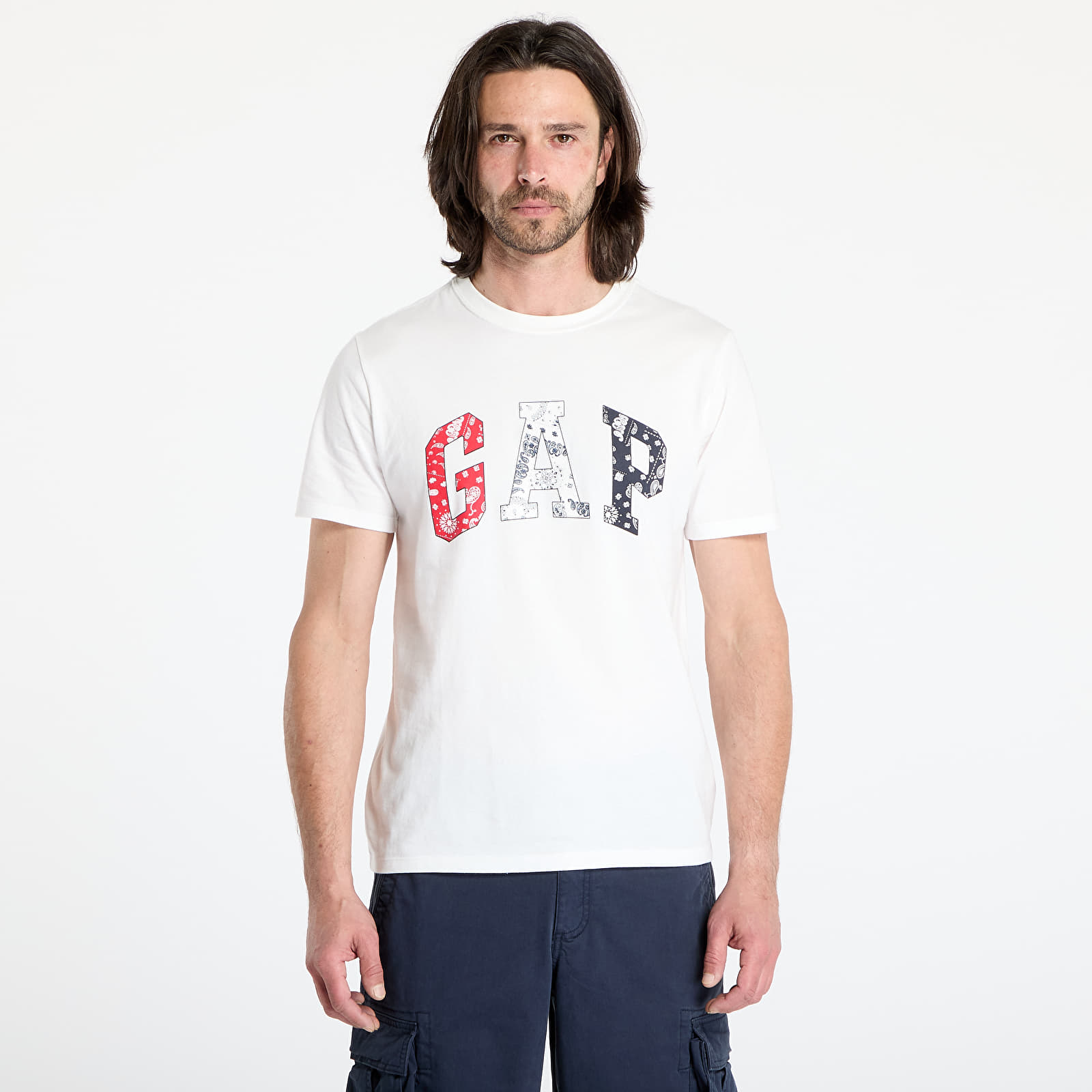 Camisetas GAP Soft Americana Logo Everyday T-Shirt White