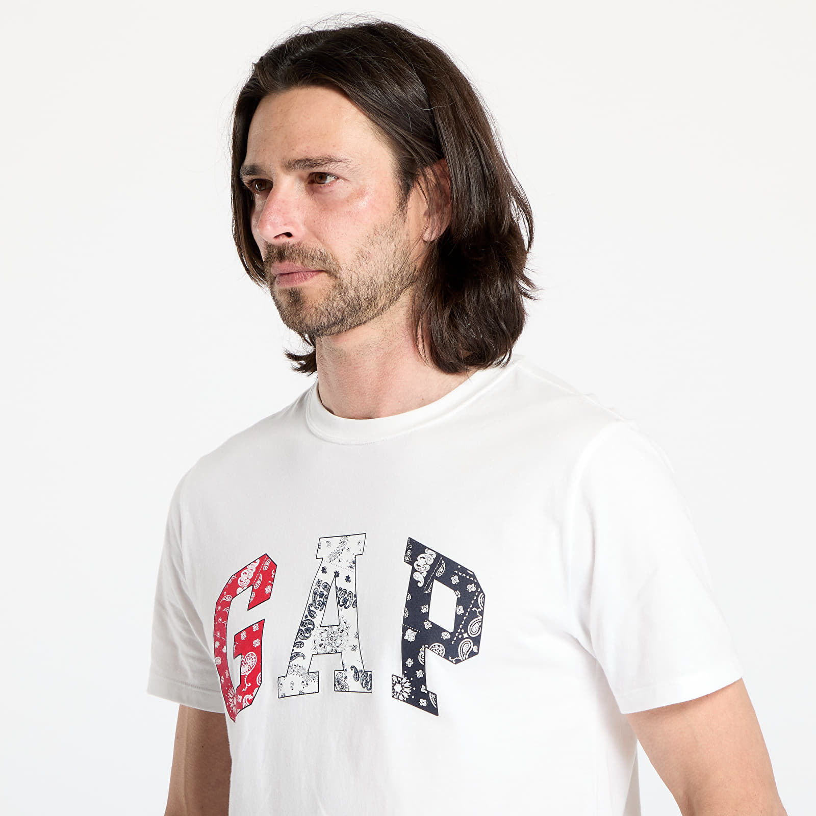 Camisetas GAP Soft Americana Logo Everyday T-Shirt White