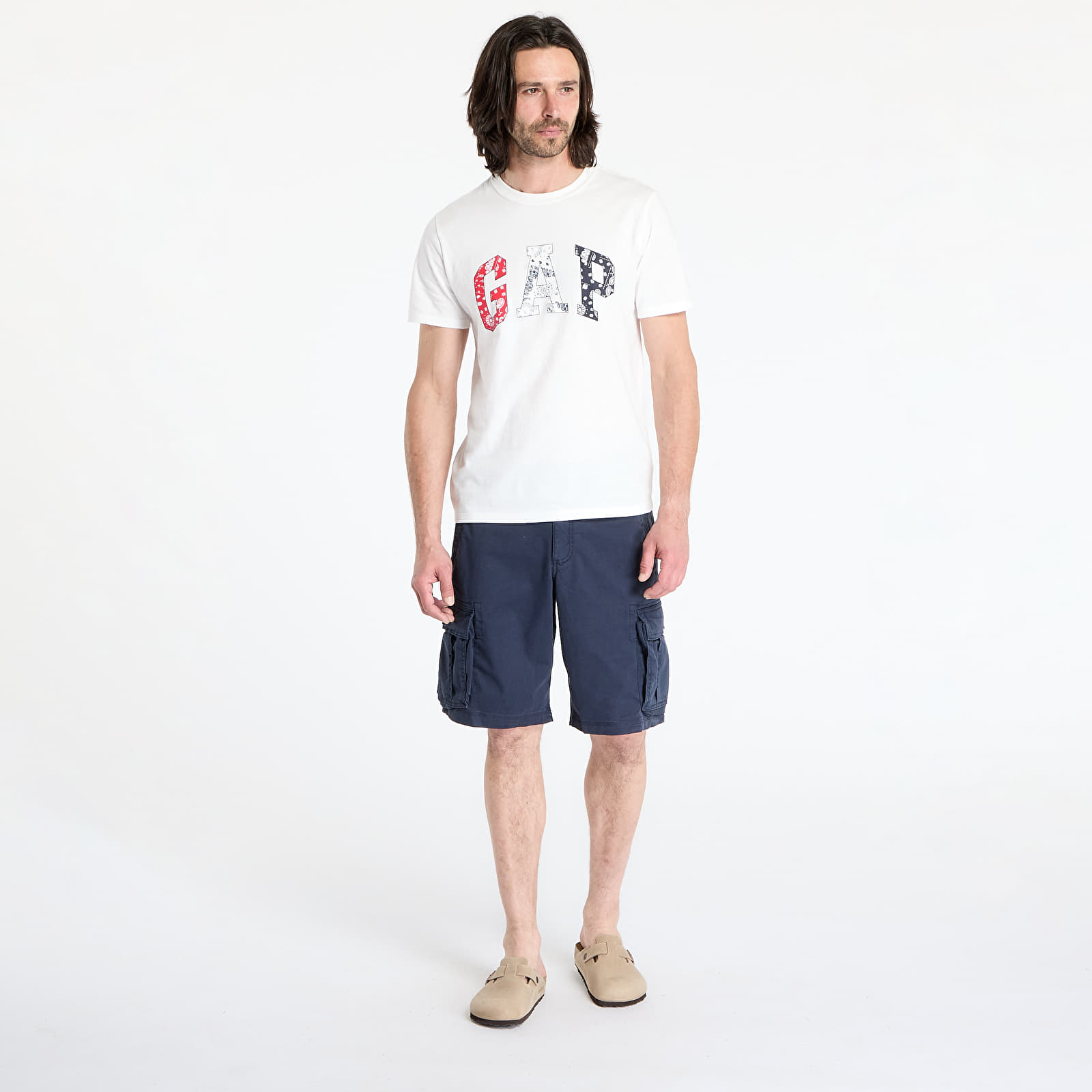 Camisetas GAP Soft Americana Logo Everyday T-Shirt White