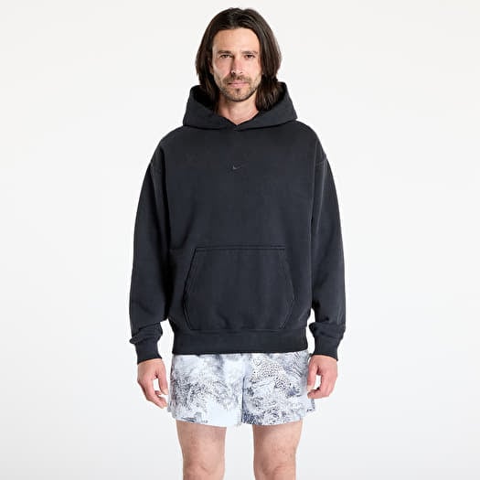 Hanorac Nike Solo Swoosh Men's French Terry Pullover Hoodie Black/ Black