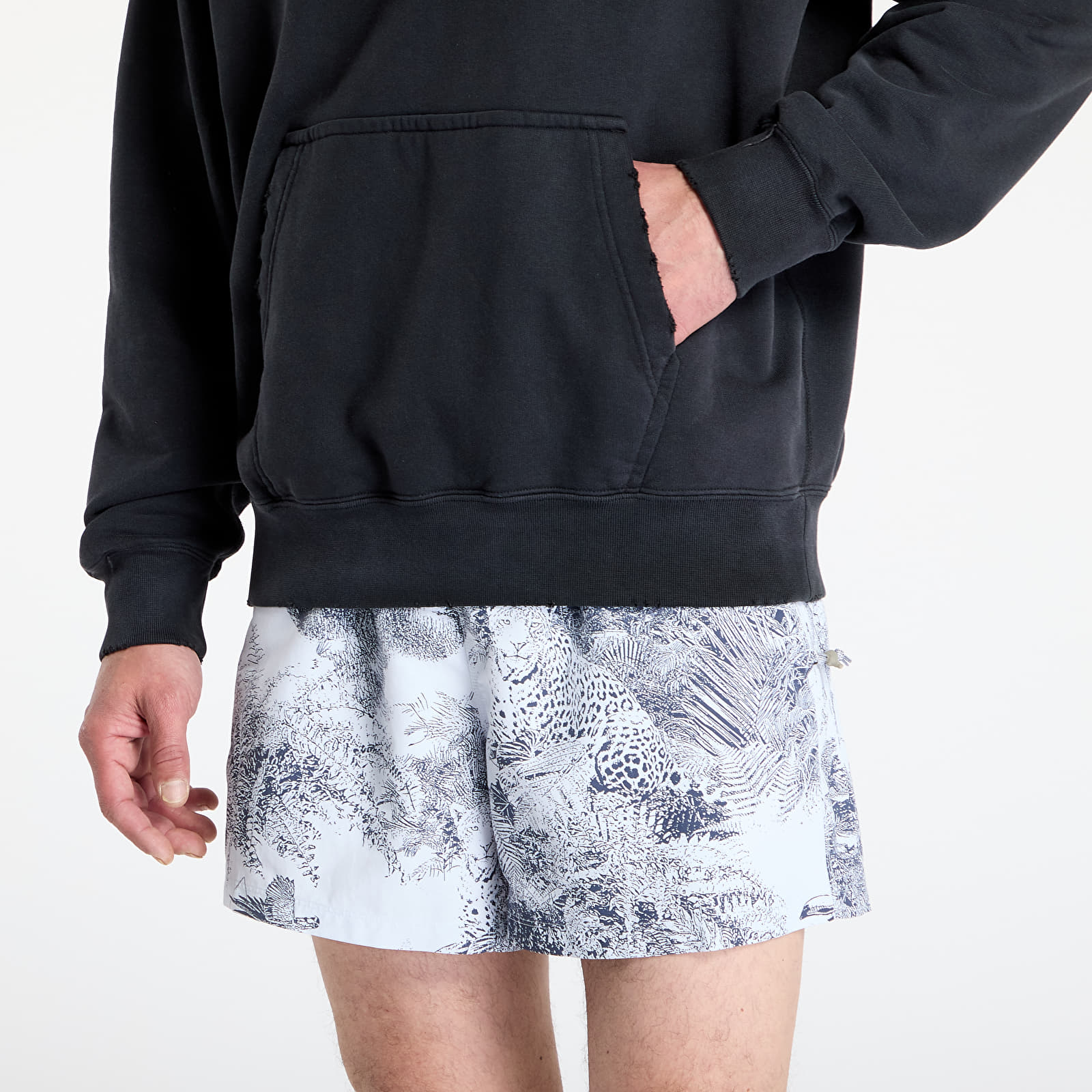 Pánske mikiny Nike Solo Swoosh Men's French Terry Pullover Hoodie Black/ Black