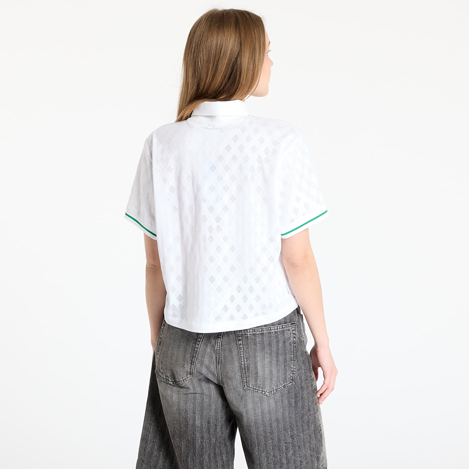 Moteriški marškinėliai adidas Tennis Climacool Polo Pro White