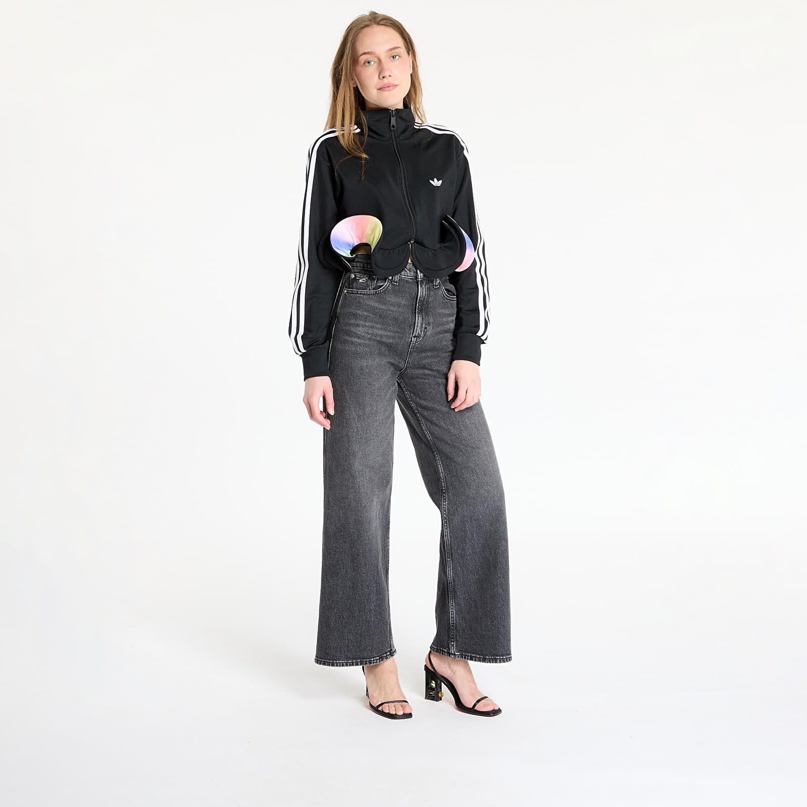 Damestruien adidas x Jeremy Scott W Pride Fashion Track Top Black