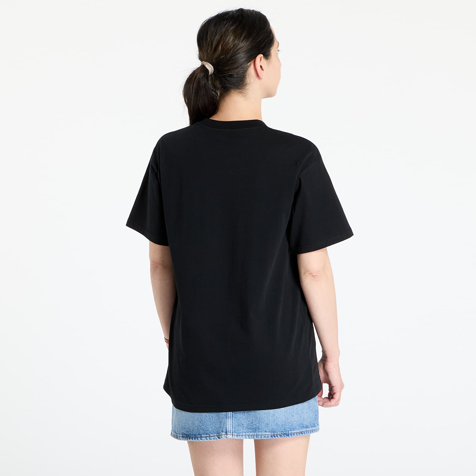 T-shirts Carhartt WIP S/S Script Embroidery T-Shirt Black