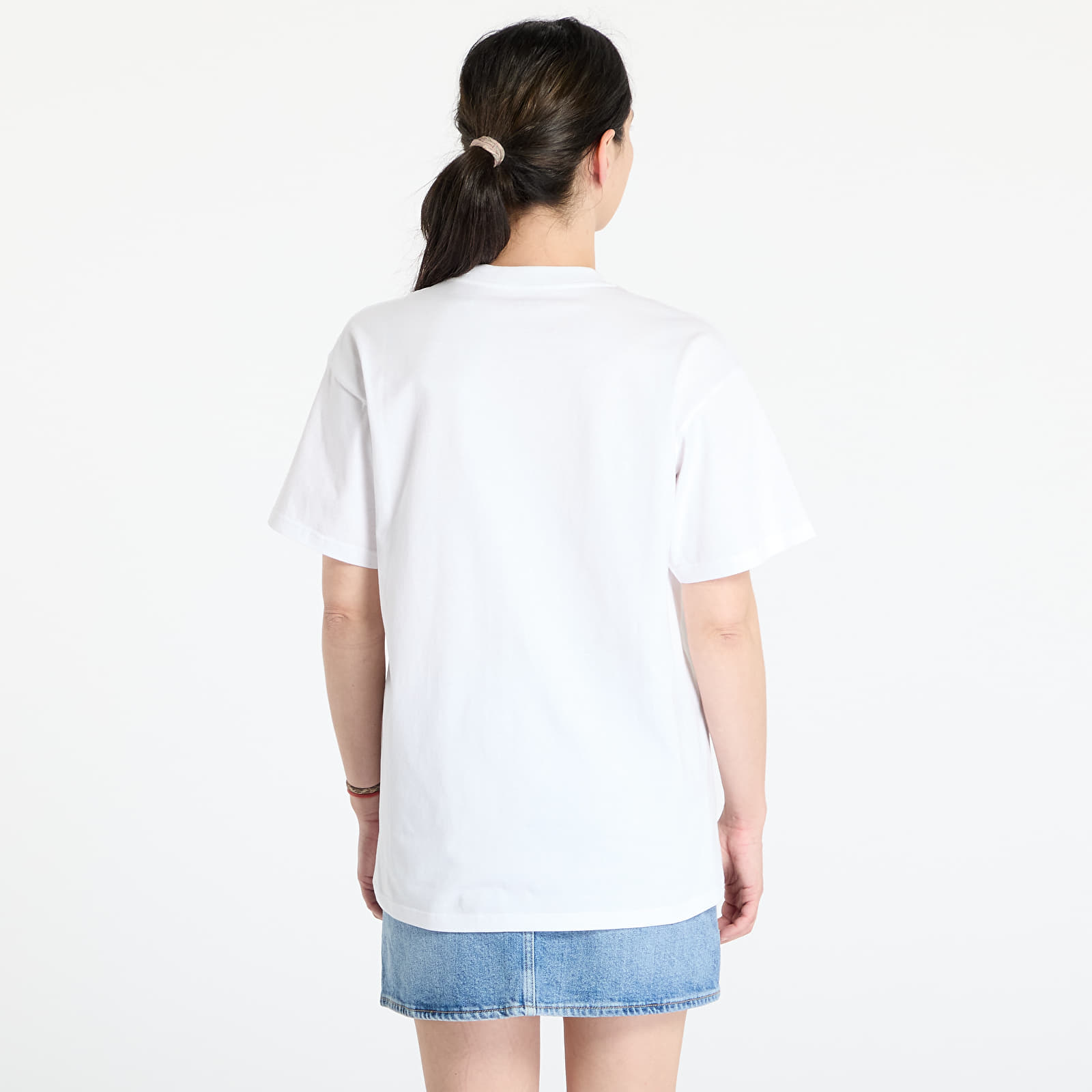 T-särgid Carhartt WIP S/S Script Embroidery T-Shirt White