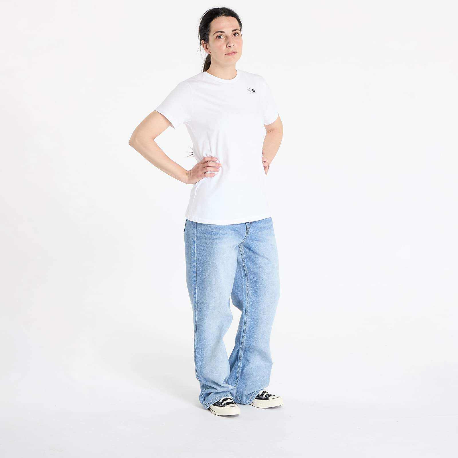 Tricouri The North Face W SS Simple Dome Tee White