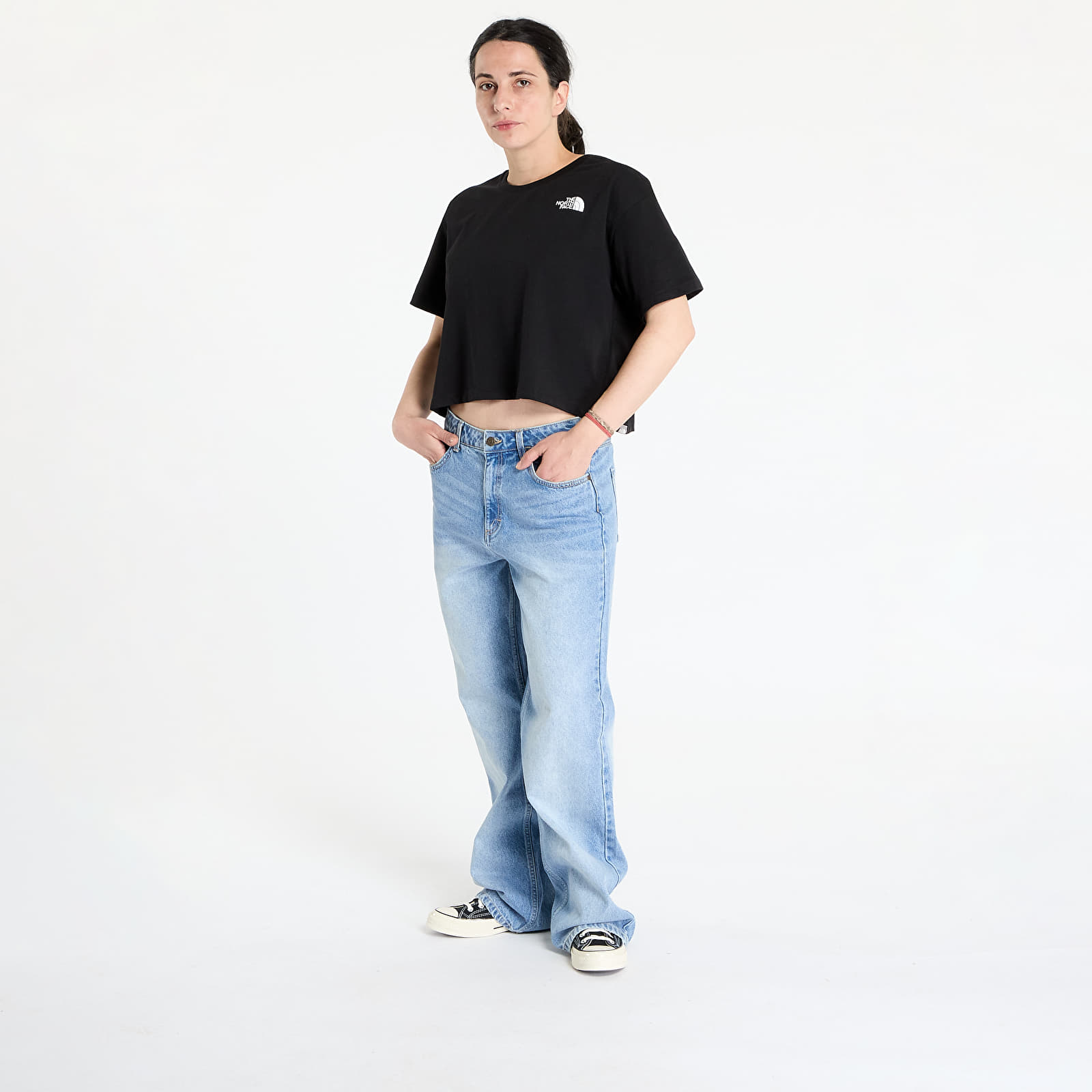 majice kratkih rukava The North Face W Cropped SD Tee Black