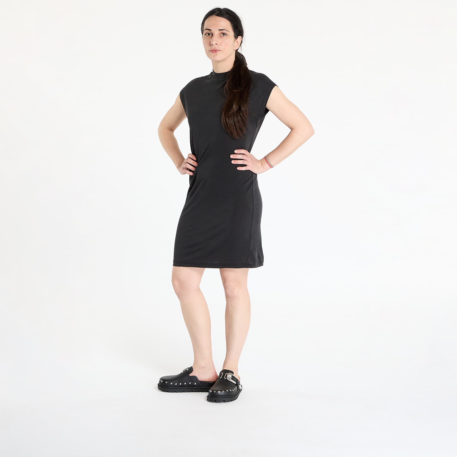 Kleider Urban Classics Ladies Modal Dress Black