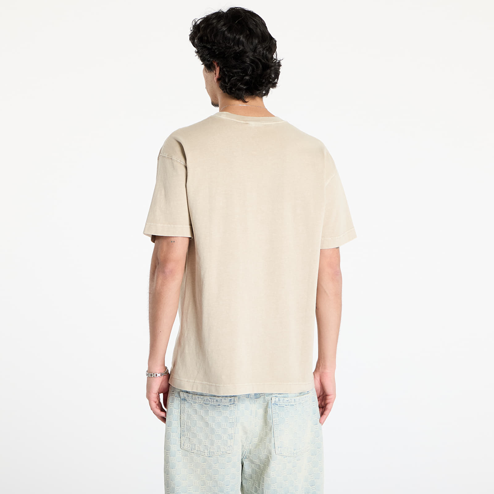 Camisetas hombre Carhartt WIP Short Sleeve Nelson T-Shirt UNISEX Fleur De Sel Garment Dyed