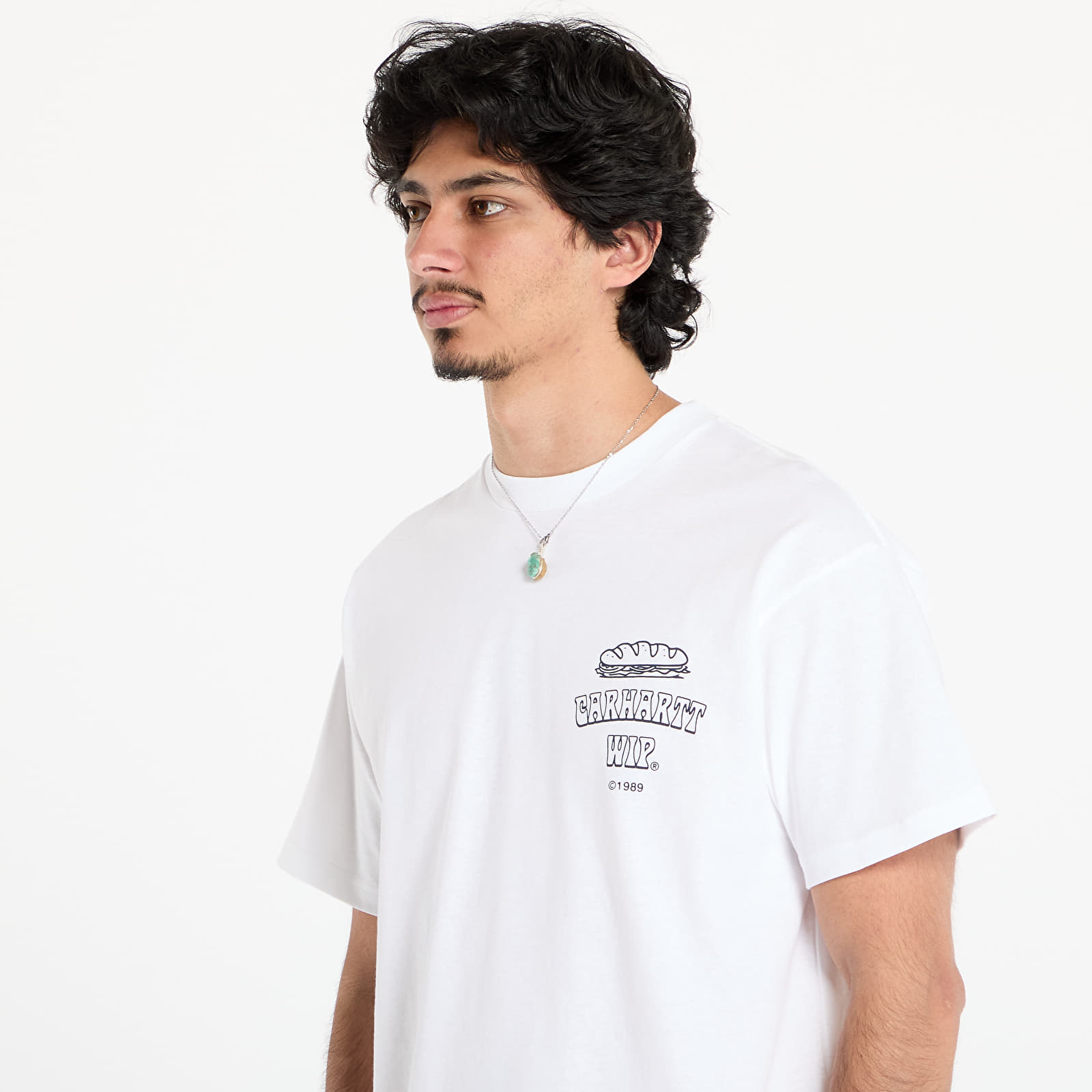 Heren T-shirts Carhartt WIP Short Sleeve Sandwich T-Shirt UNISEX White