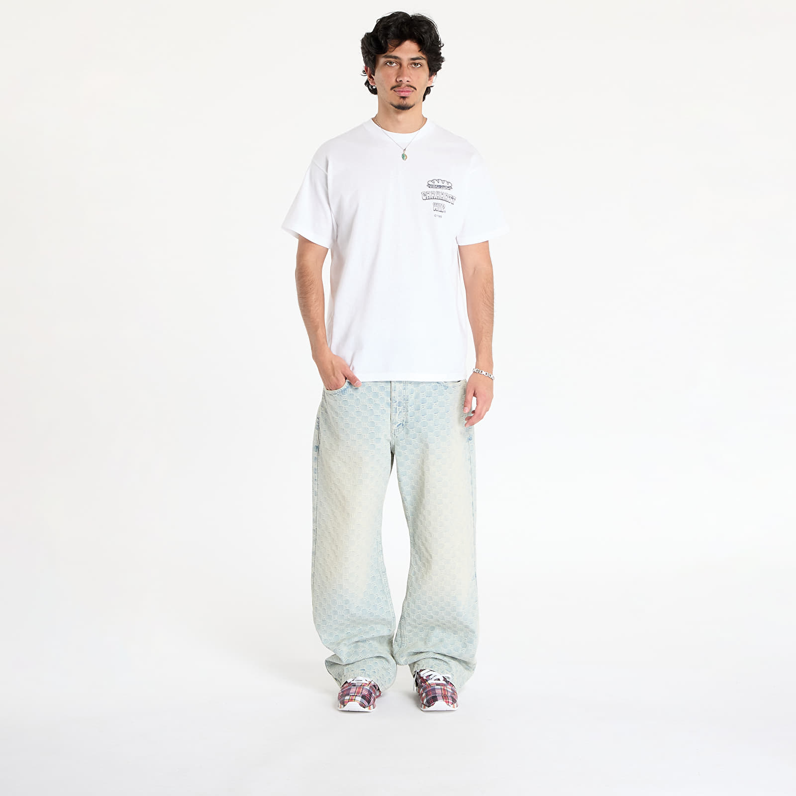 Heren T-shirts Carhartt WIP Short Sleeve Sandwich T-Shirt UNISEX White