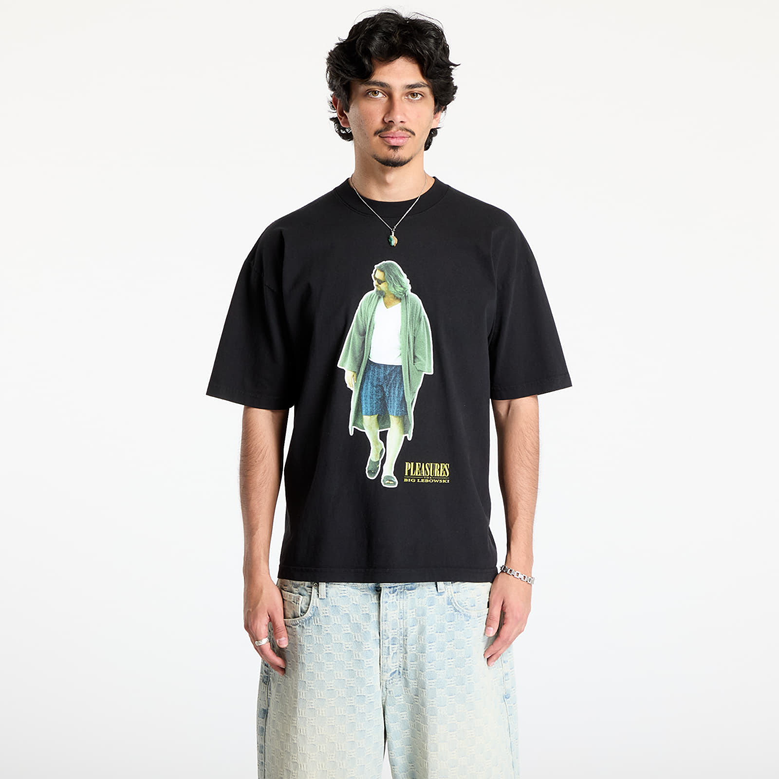 Pánske tričká PLEASURES Dude T-Shirt Black