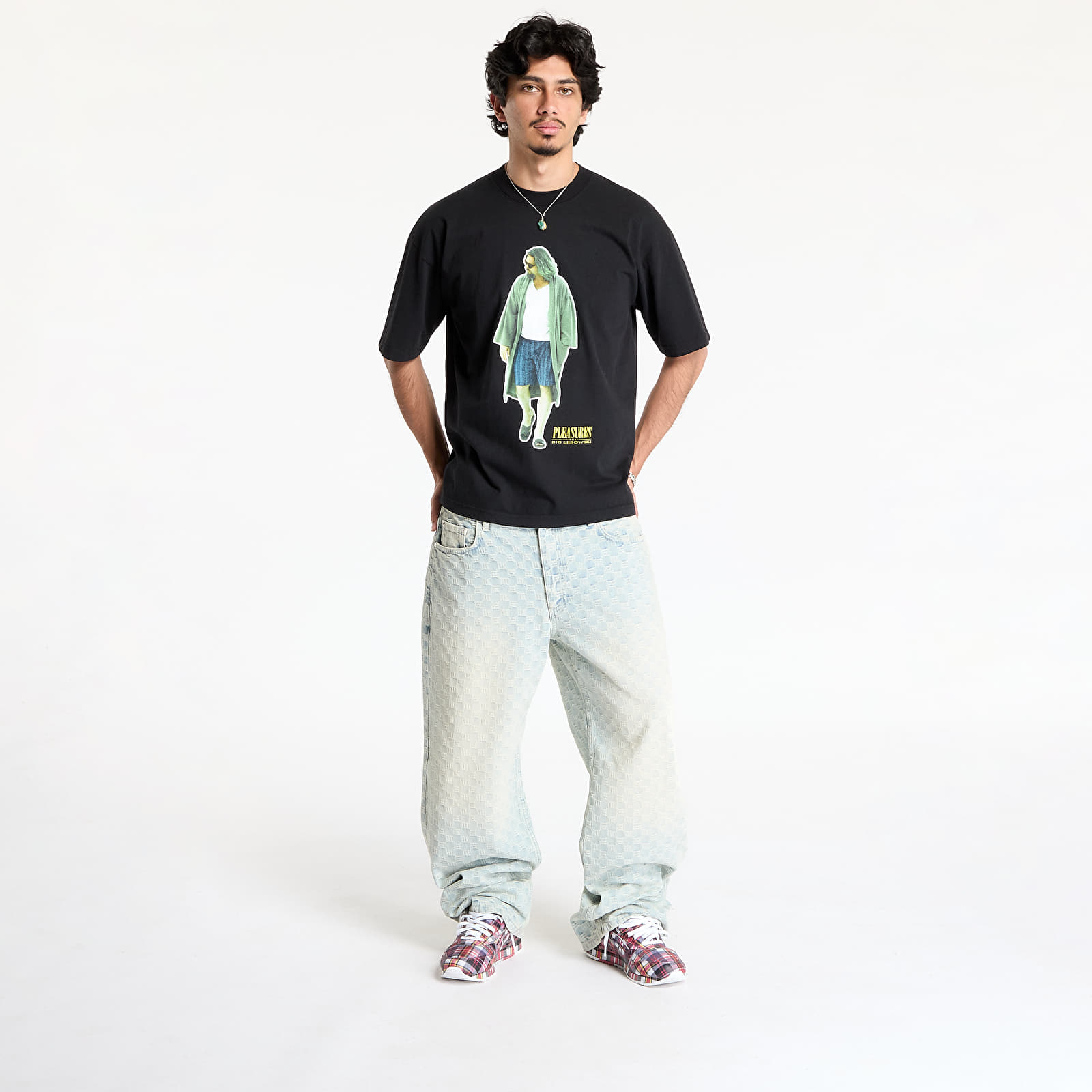 Pánske tričká PLEASURES Dude T-Shirt Black