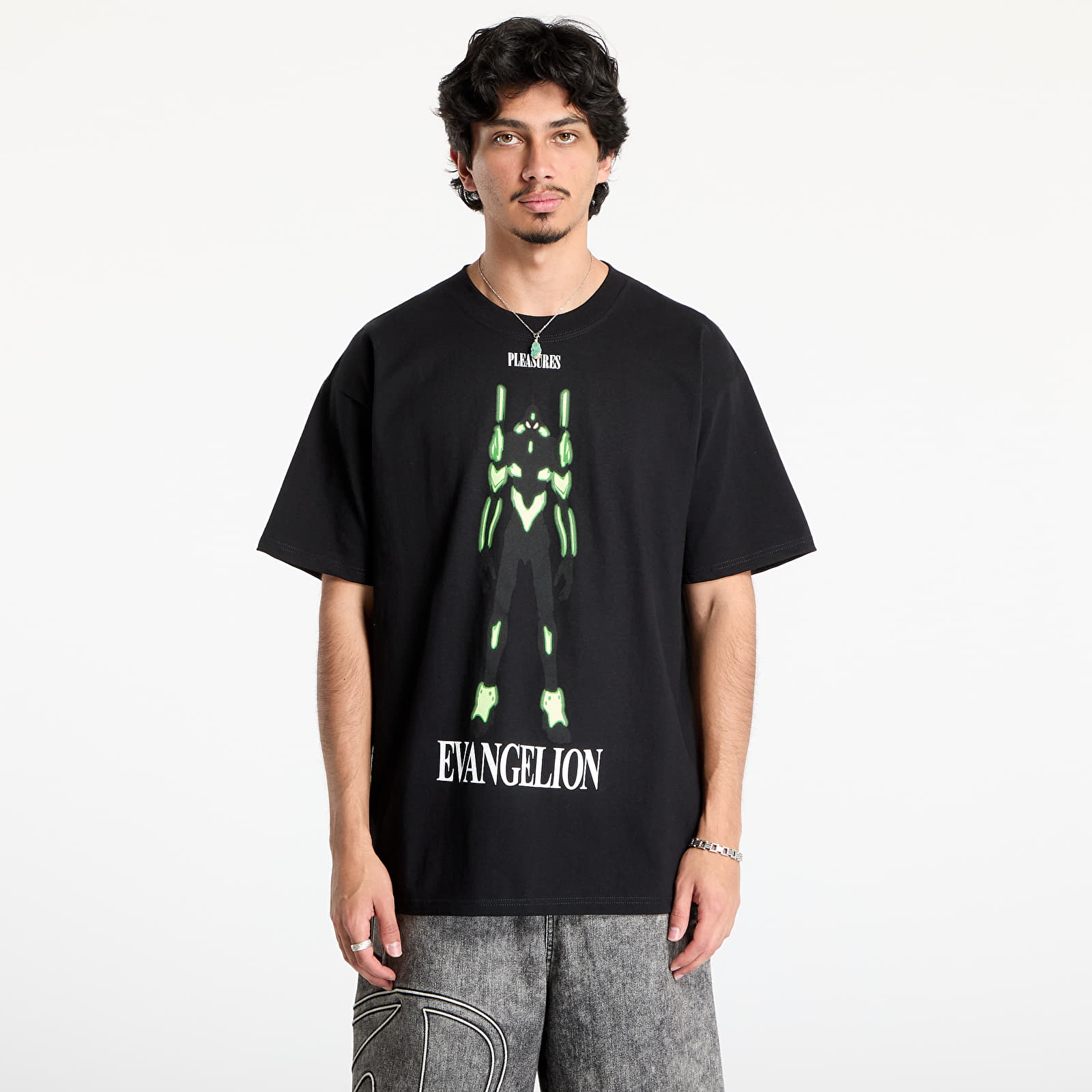 T-Shirts Männer PLEASURES Eva 1 T-Shirt Black
