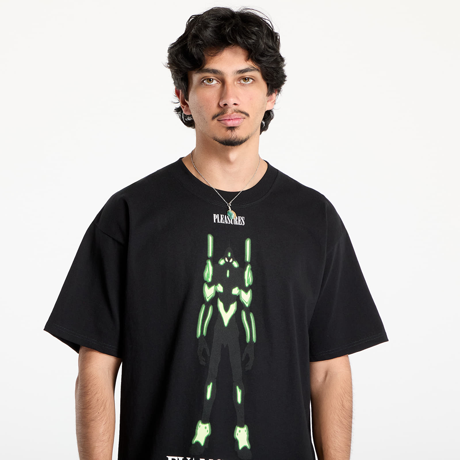 T-Shirts Männer PLEASURES Eva 1 T-Shirt Black